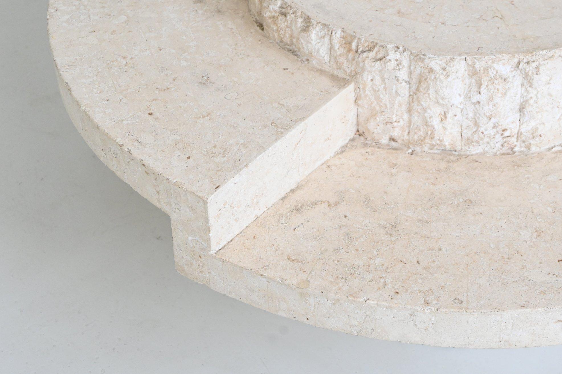 Magnussen Ponte sculptural Mactan stone coffee table Belgium 1970 For Sale 1