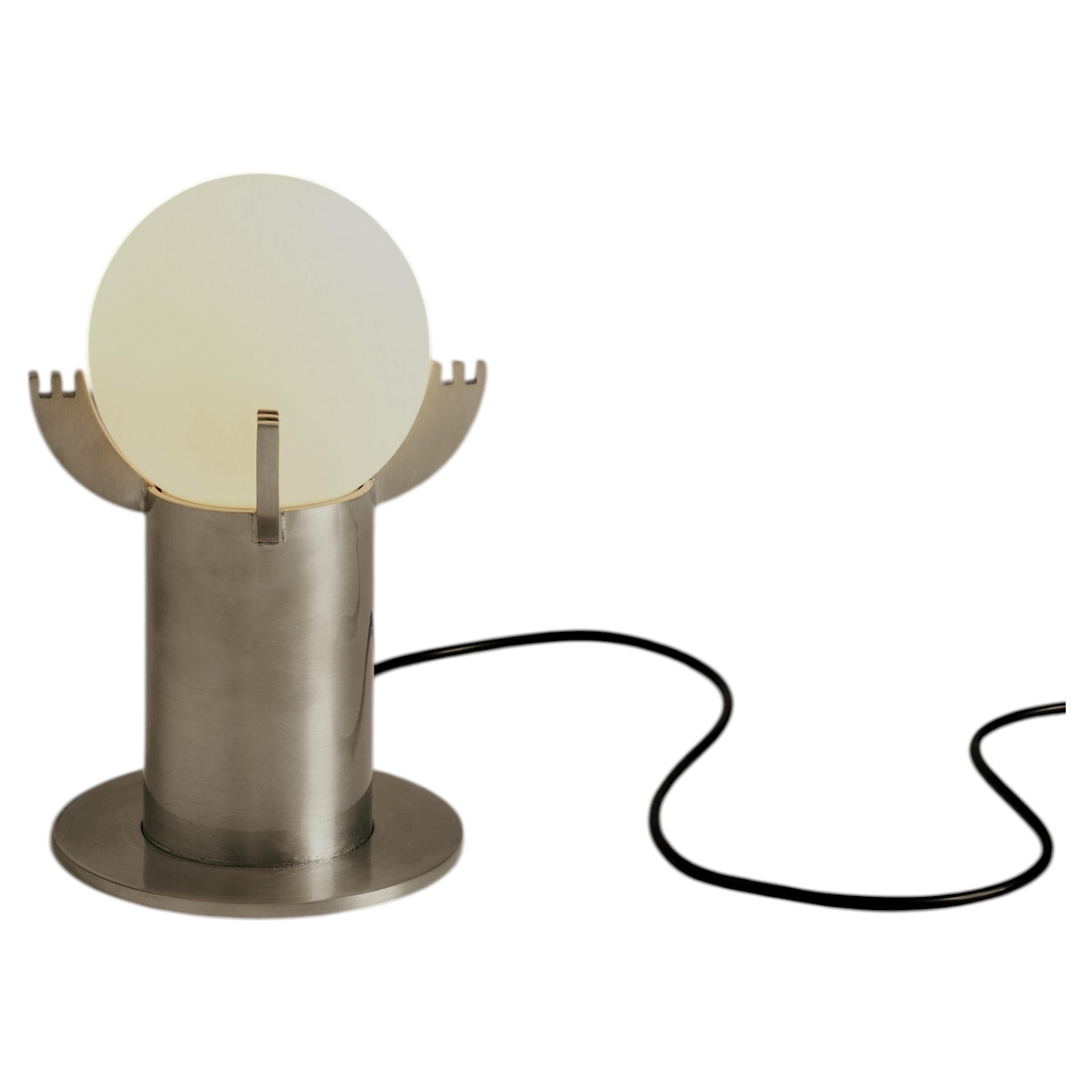 Mago Lamp in Aluminium and Frosted Glass by Animate Objects