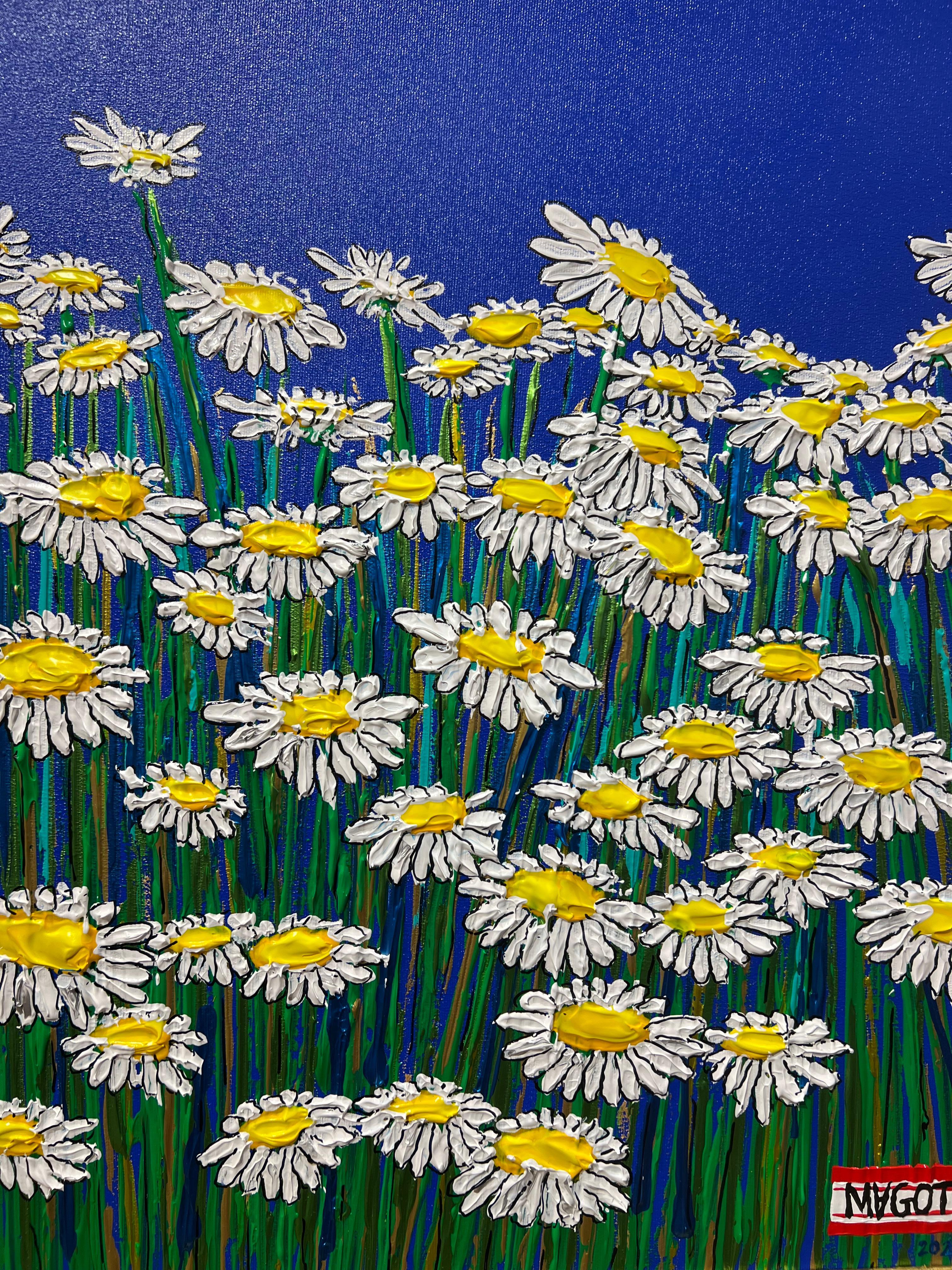 Daisy #19 - Painting by Magot