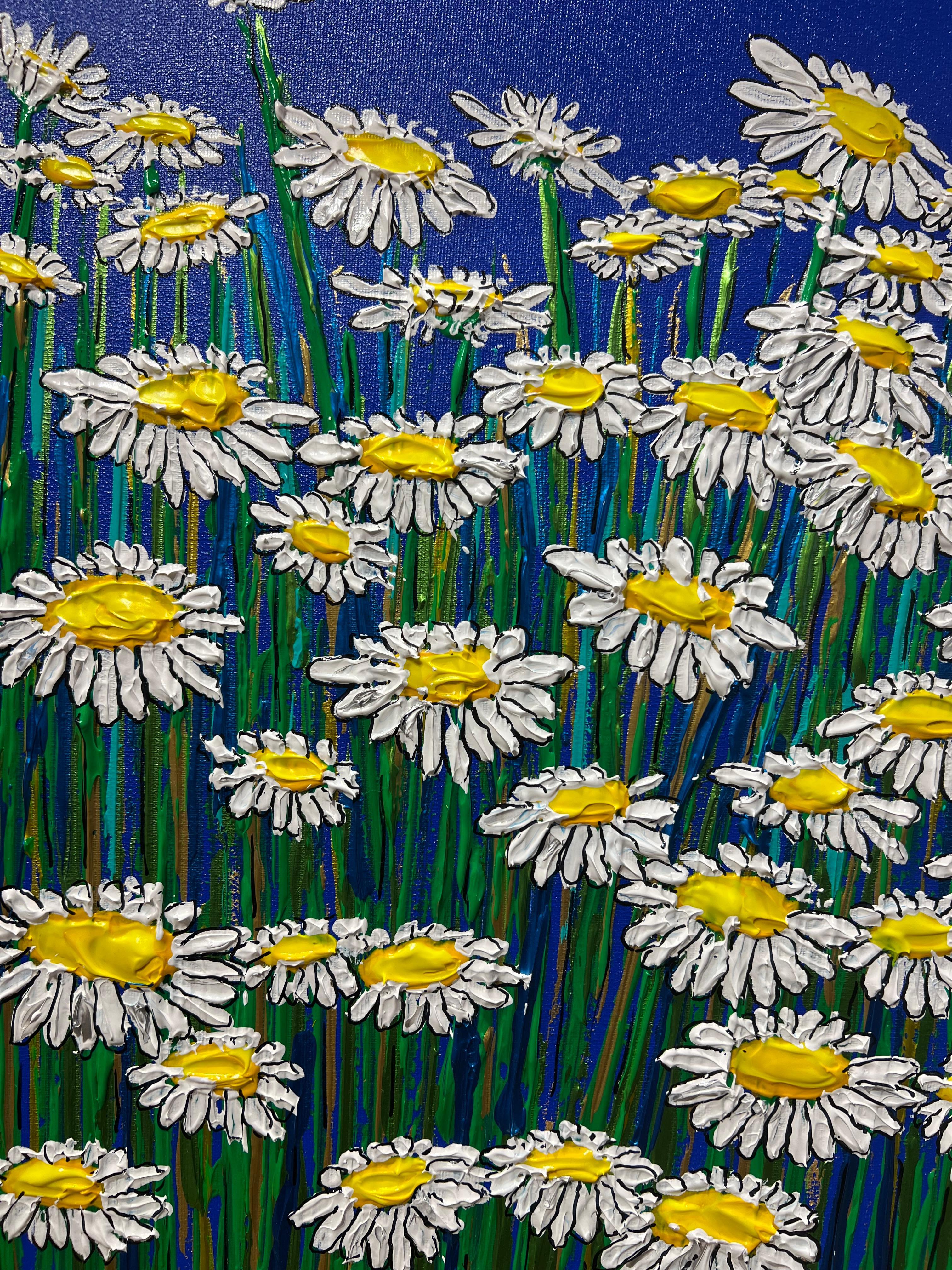 Daisy #19 - Contemporary Painting by Magot