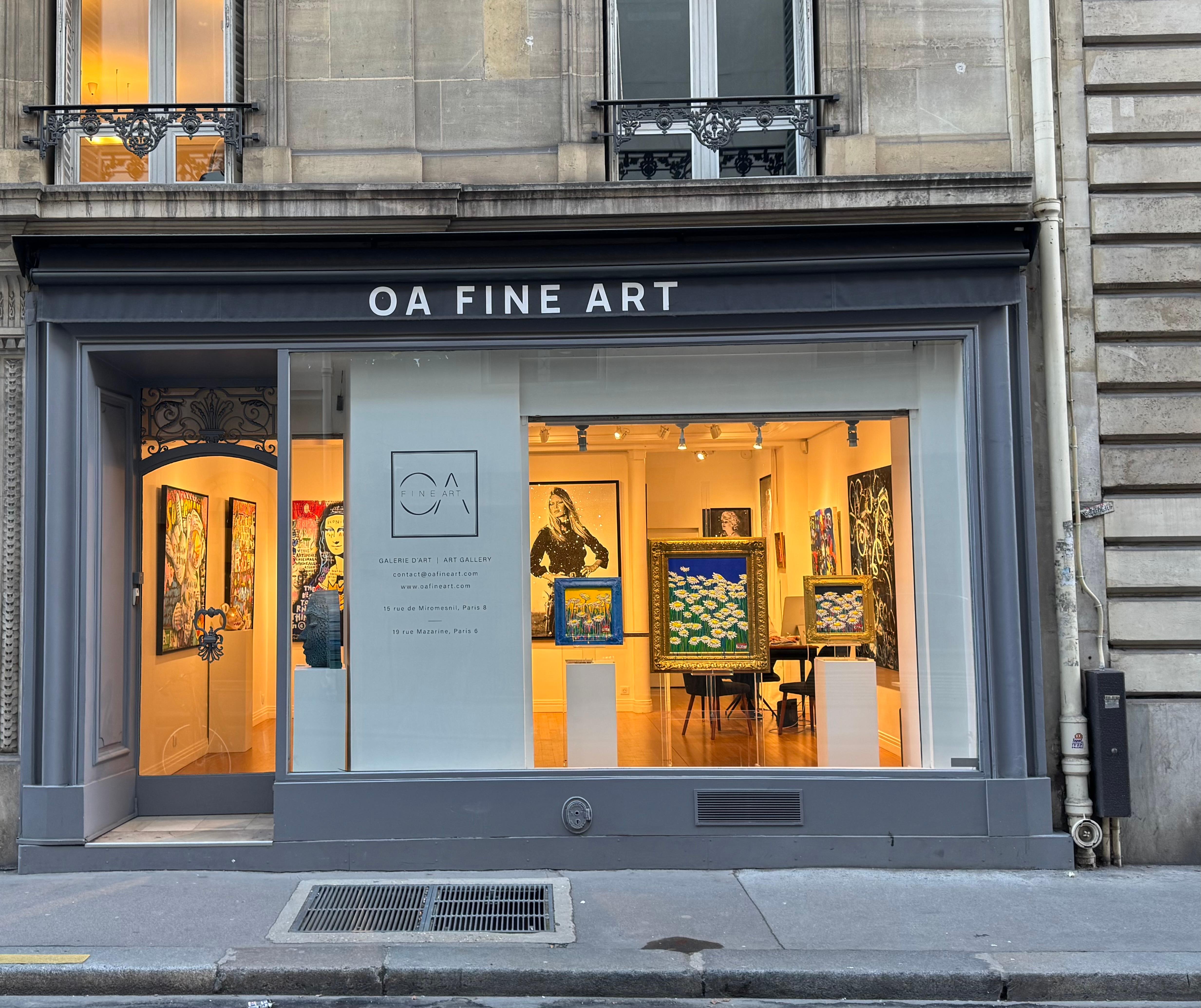 Daisy #19 - Black Landscape Painting by Magot