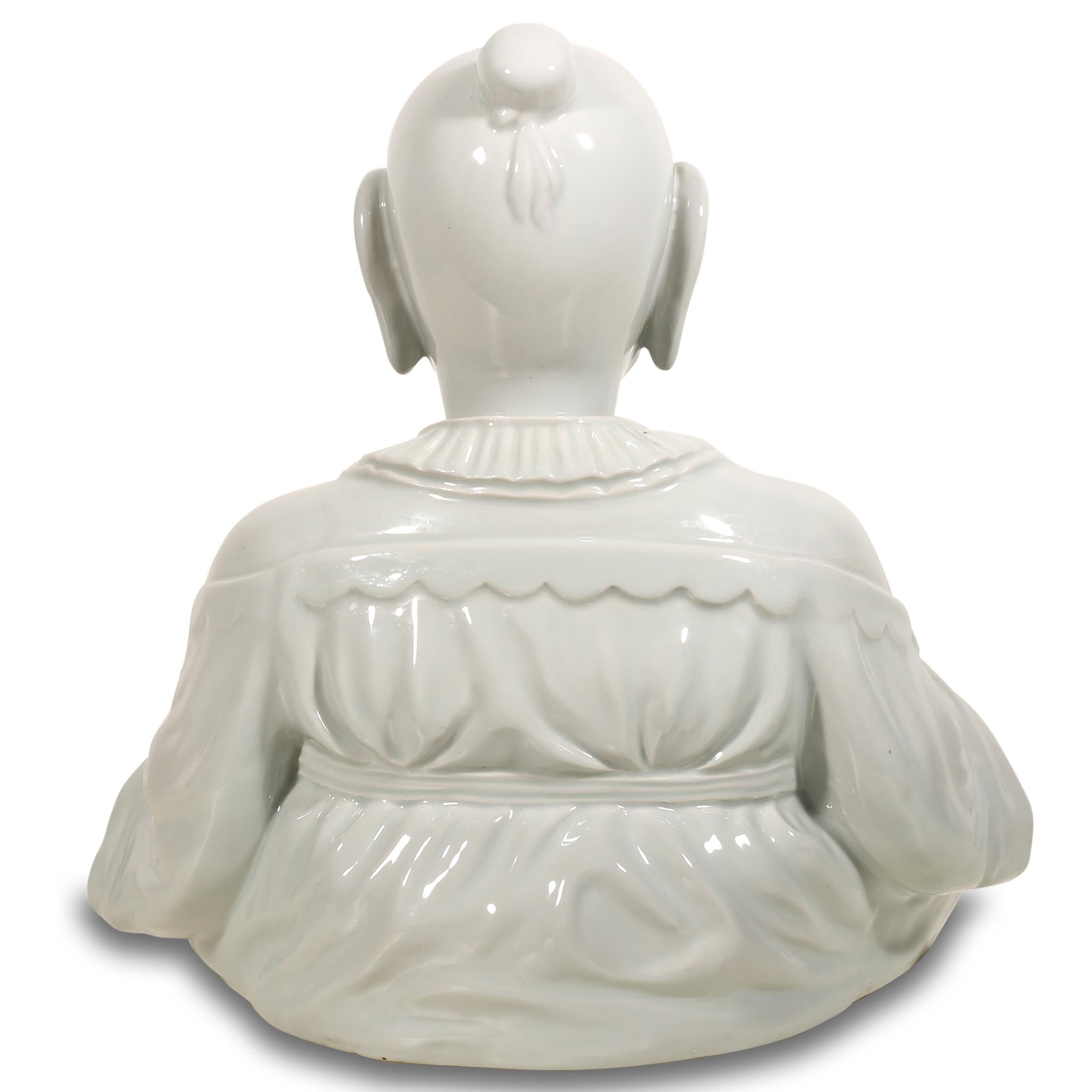 italien Magot, Bouddha original en porcelaine du 19ème siècle en vente