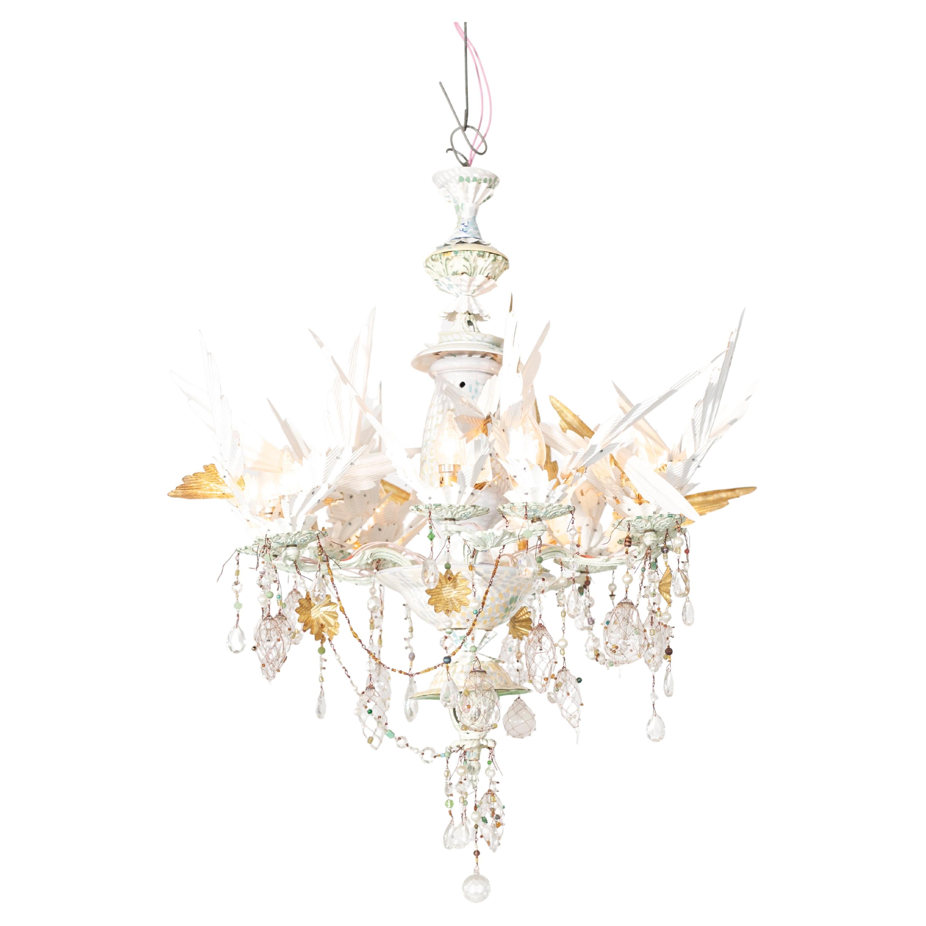 Magpie Teacup Frenzy Chandelier