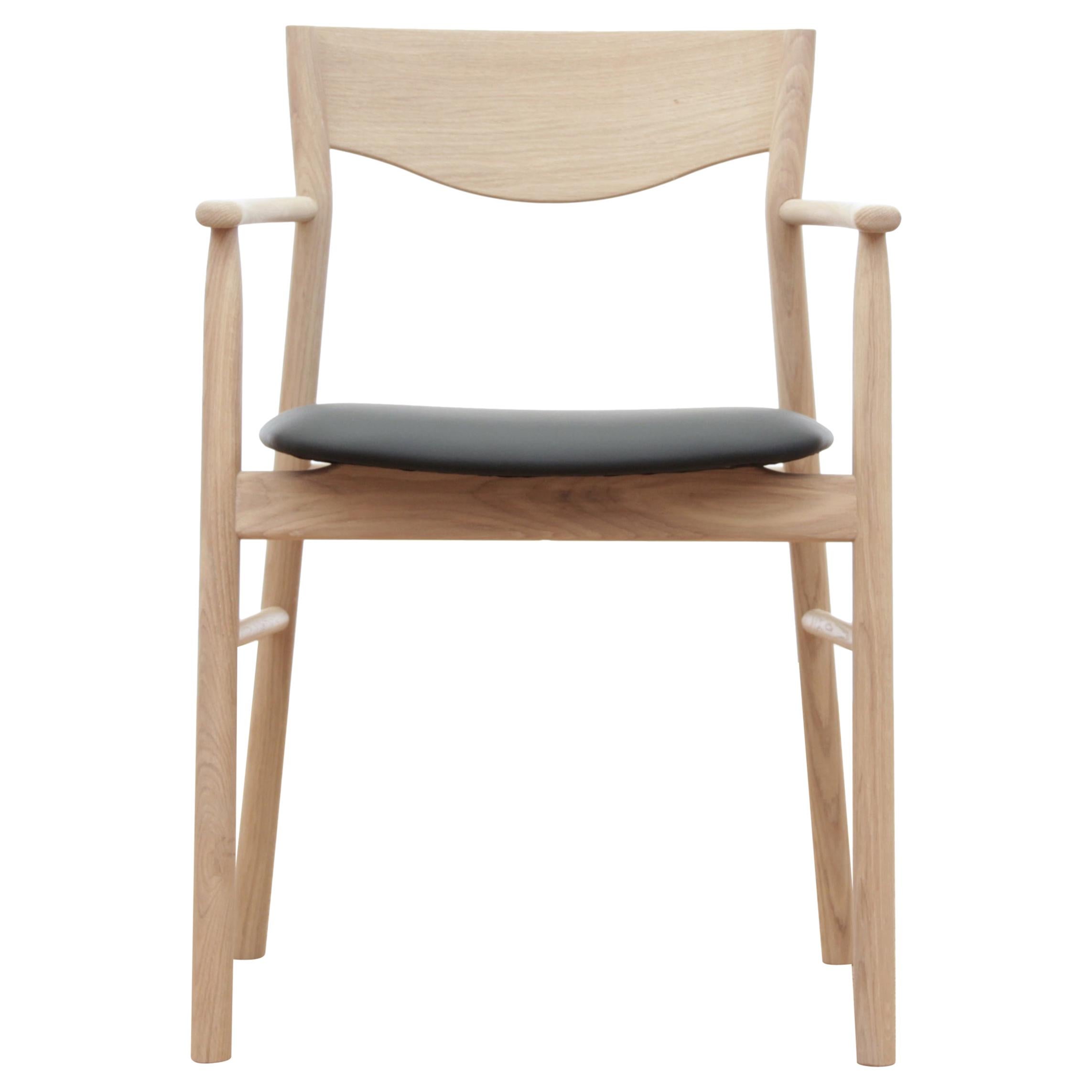 Magrethe Armchair in Oak For Sale