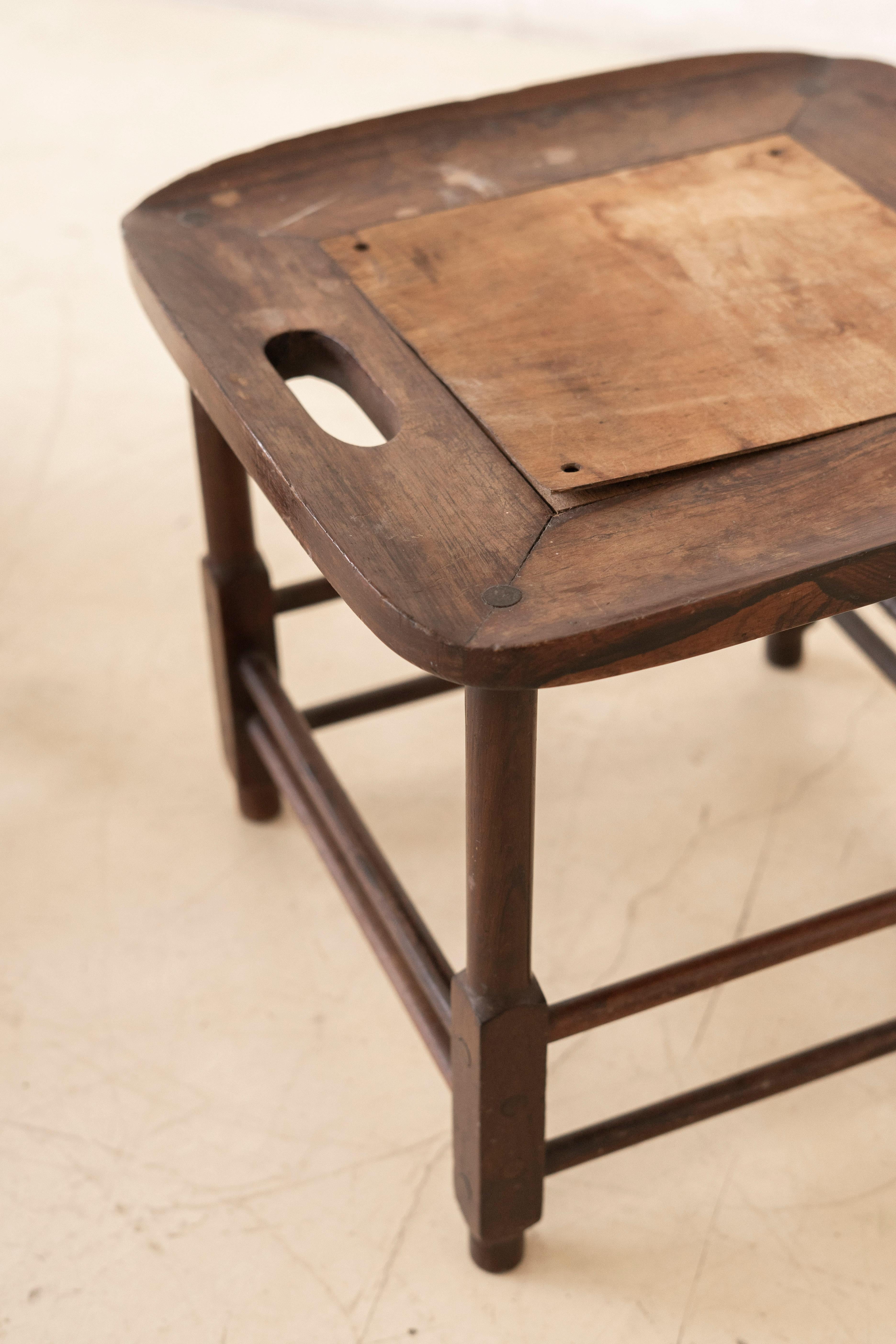 Mid-Century moderno Sgabello Magrini, metà del secolo scorso, palissandro, design brasiliano, anni '50