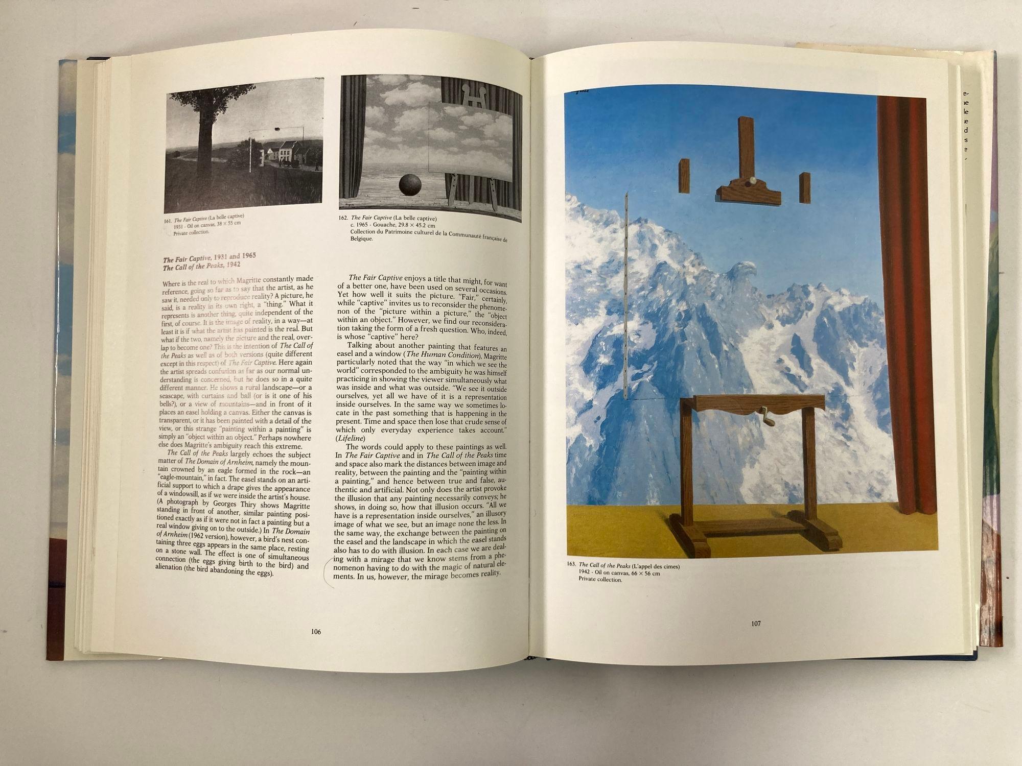Late 20th Century Magritte by Jacques Meuris 1988 1st Edition Hardcover Art Book For Sale