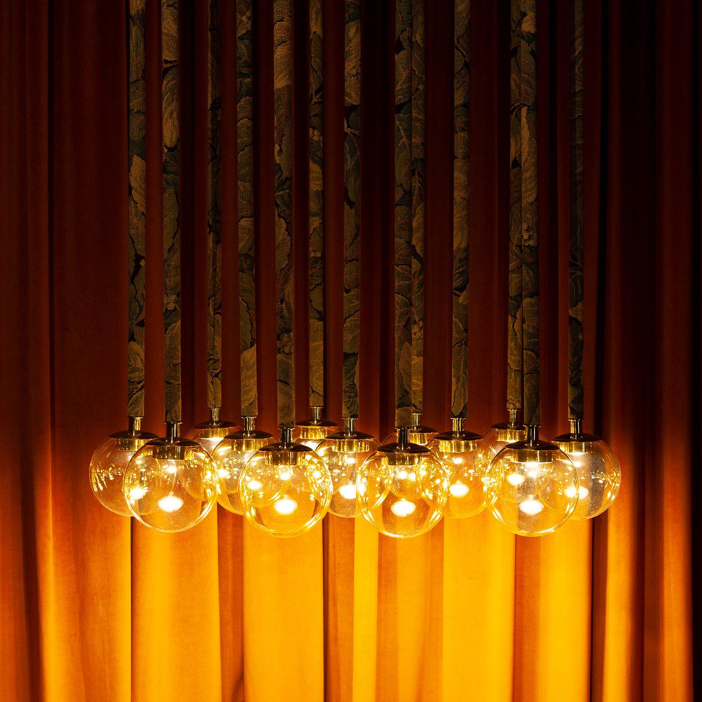 Contemporary Magus 13-Light Suspension Lamp by Filippo Feroldi For Sale