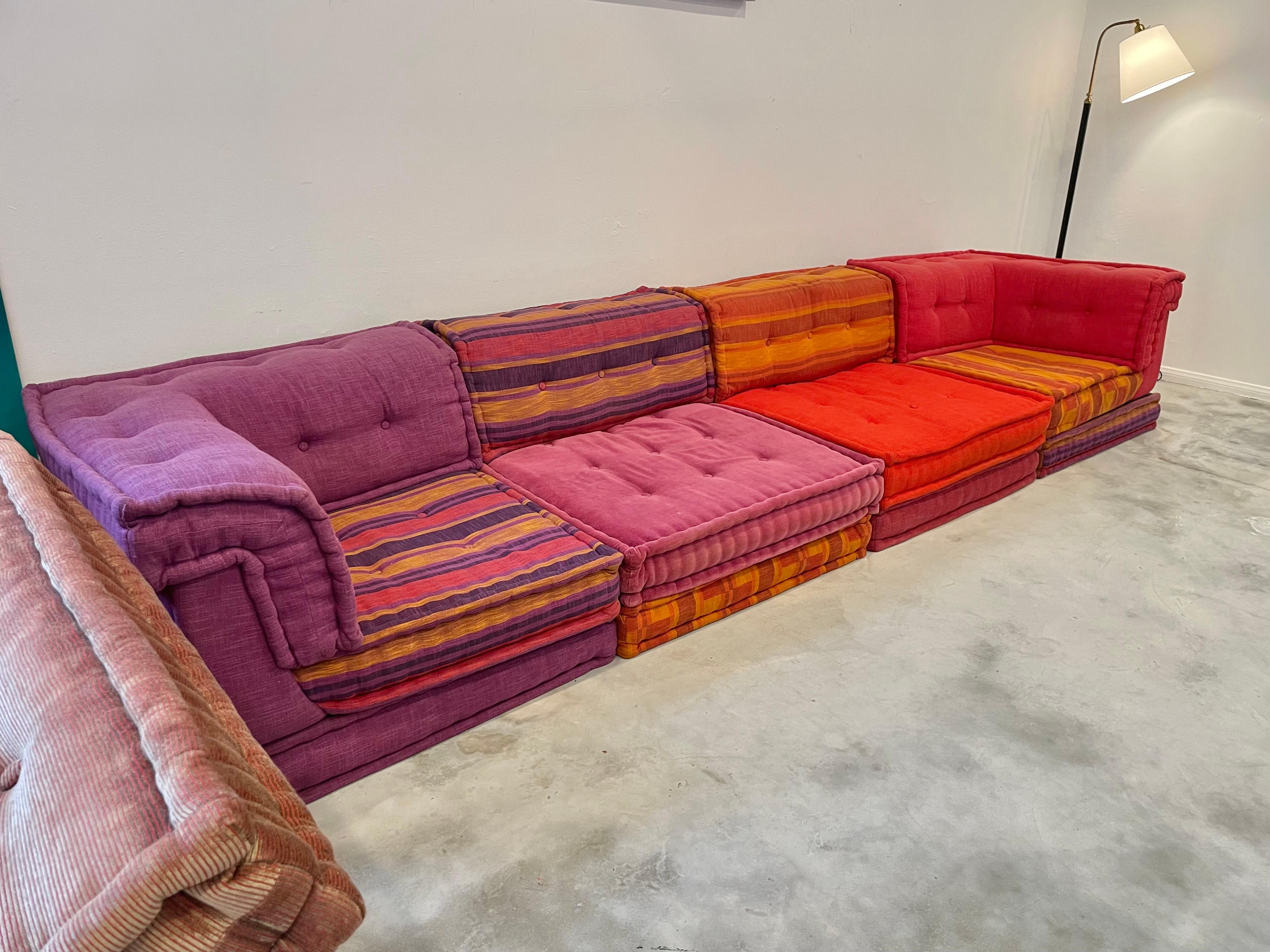 Mah Jong 12 Piece Sofa for Roche Bobois by Hans Hopfer, 1970s Italy 4