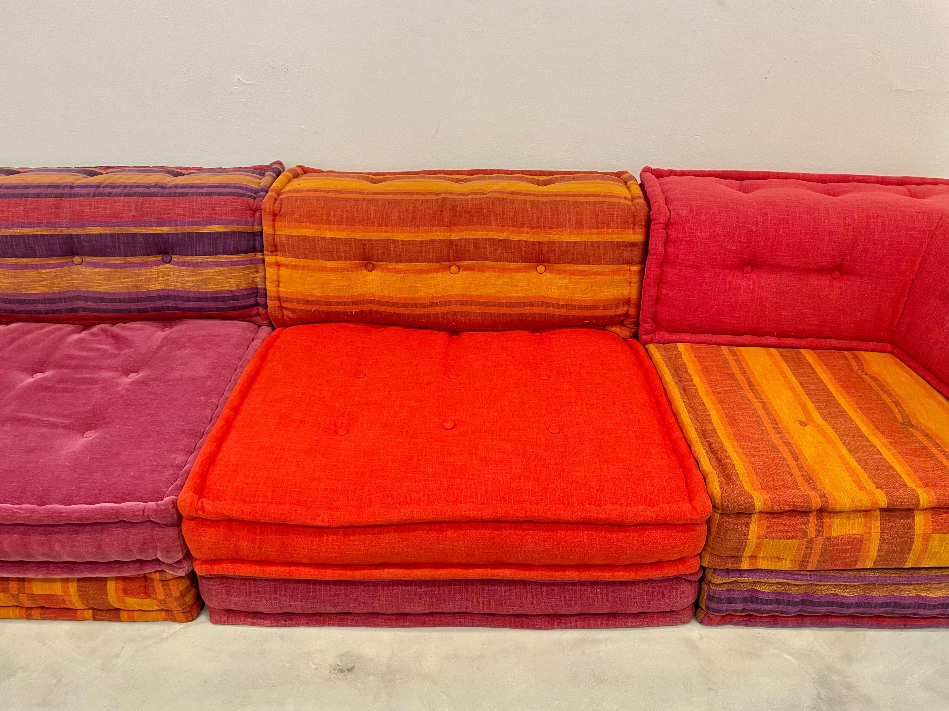 Mah Jong 12 Piece Sofa for Roche Bobois by Hans Hopfer, 1970s Italy 1