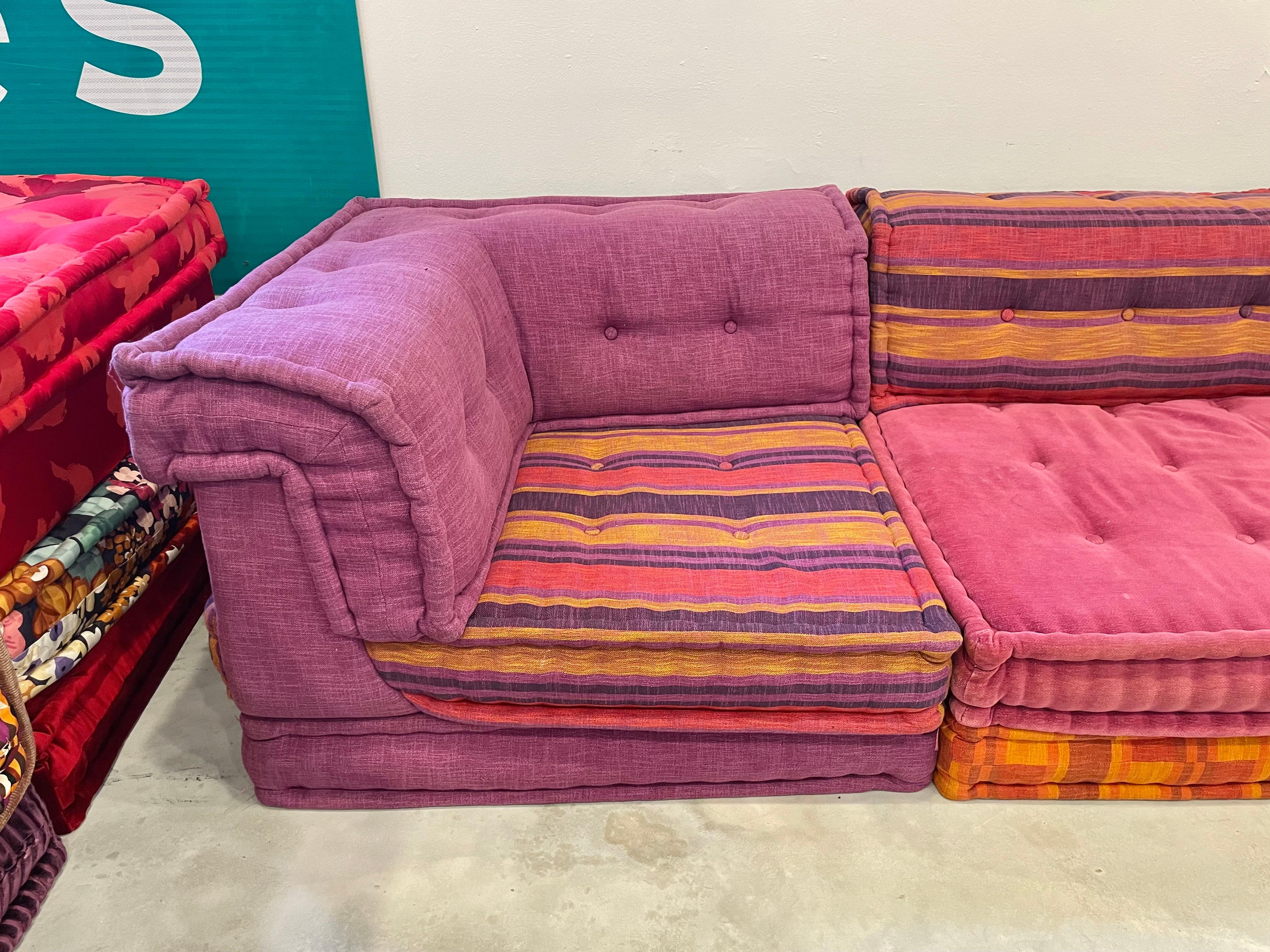 Mah Jong 12 Piece Sofa for Roche Bobois by Hans Hopfer, 1970s Italy at