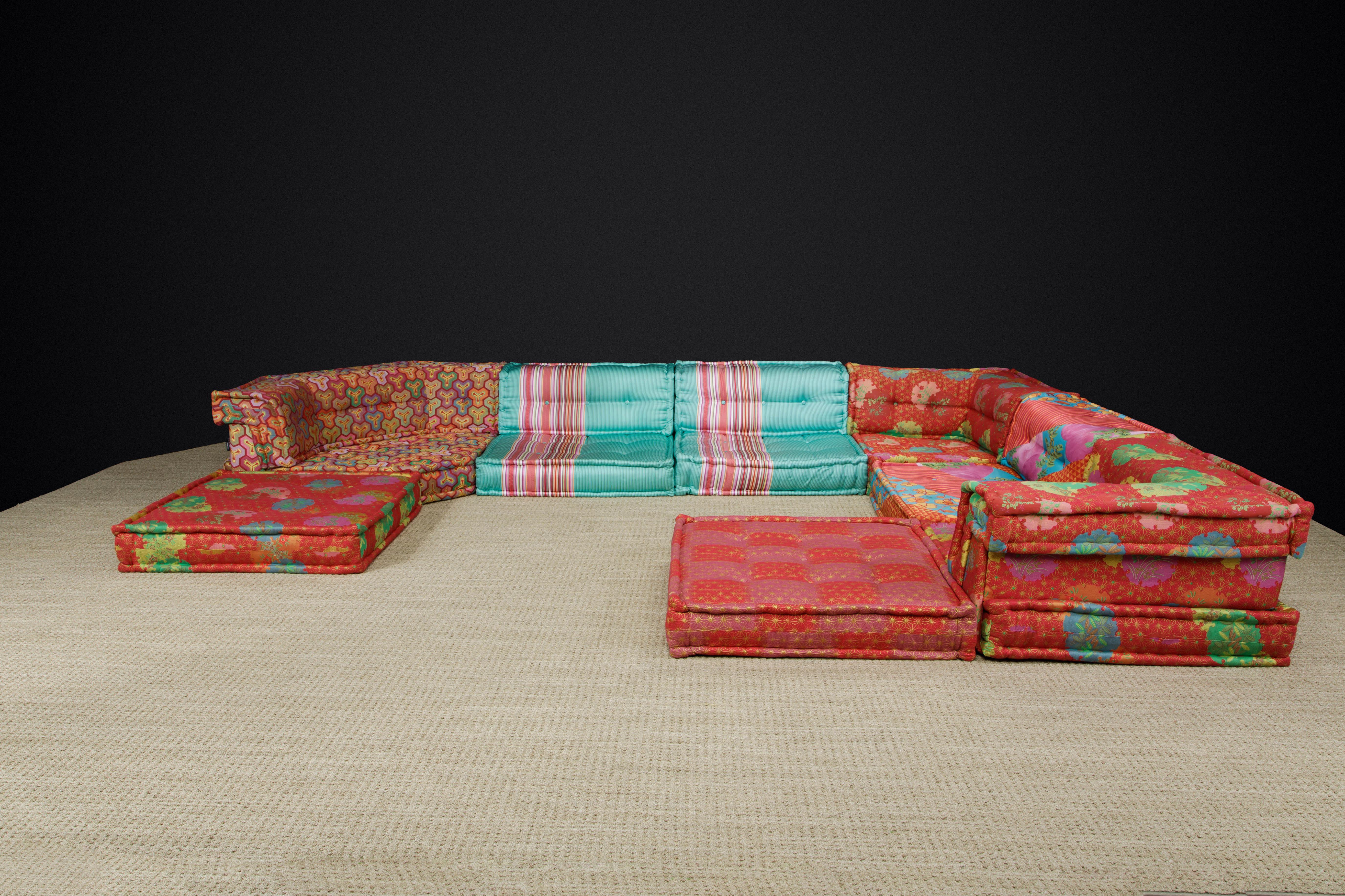 French 'Mah Jong' 14-Piece Living Room Set by Kenzo Takada for Roche Bobois, Signed 