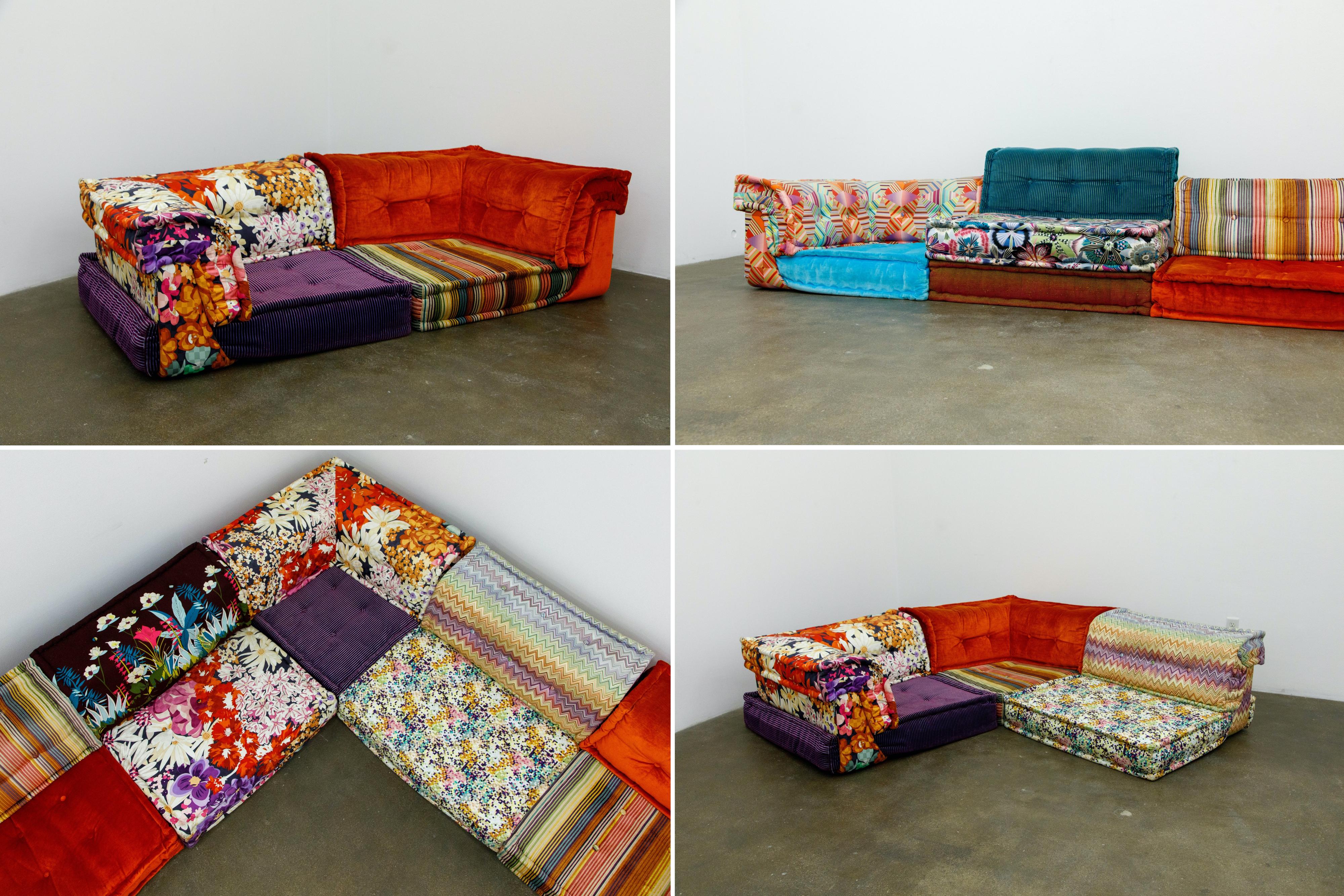 'Mah Jong' 15 Piece Living Room Set by Missoni for Roche Bobois France, Signed 10
