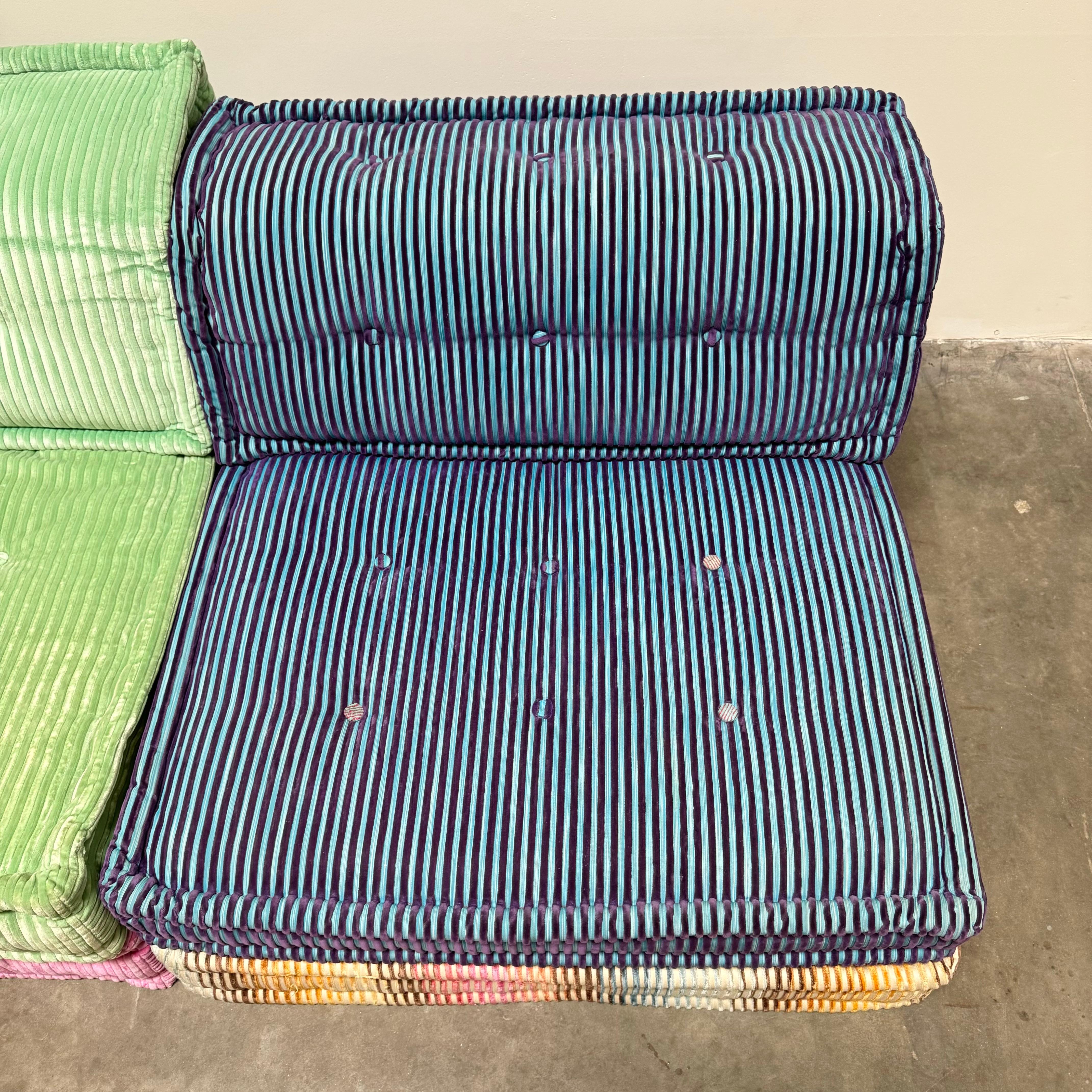 Fabric Mah Jong 15-Piece Sofa by Hans Hopfer for Roche Bobois, France circa 2000