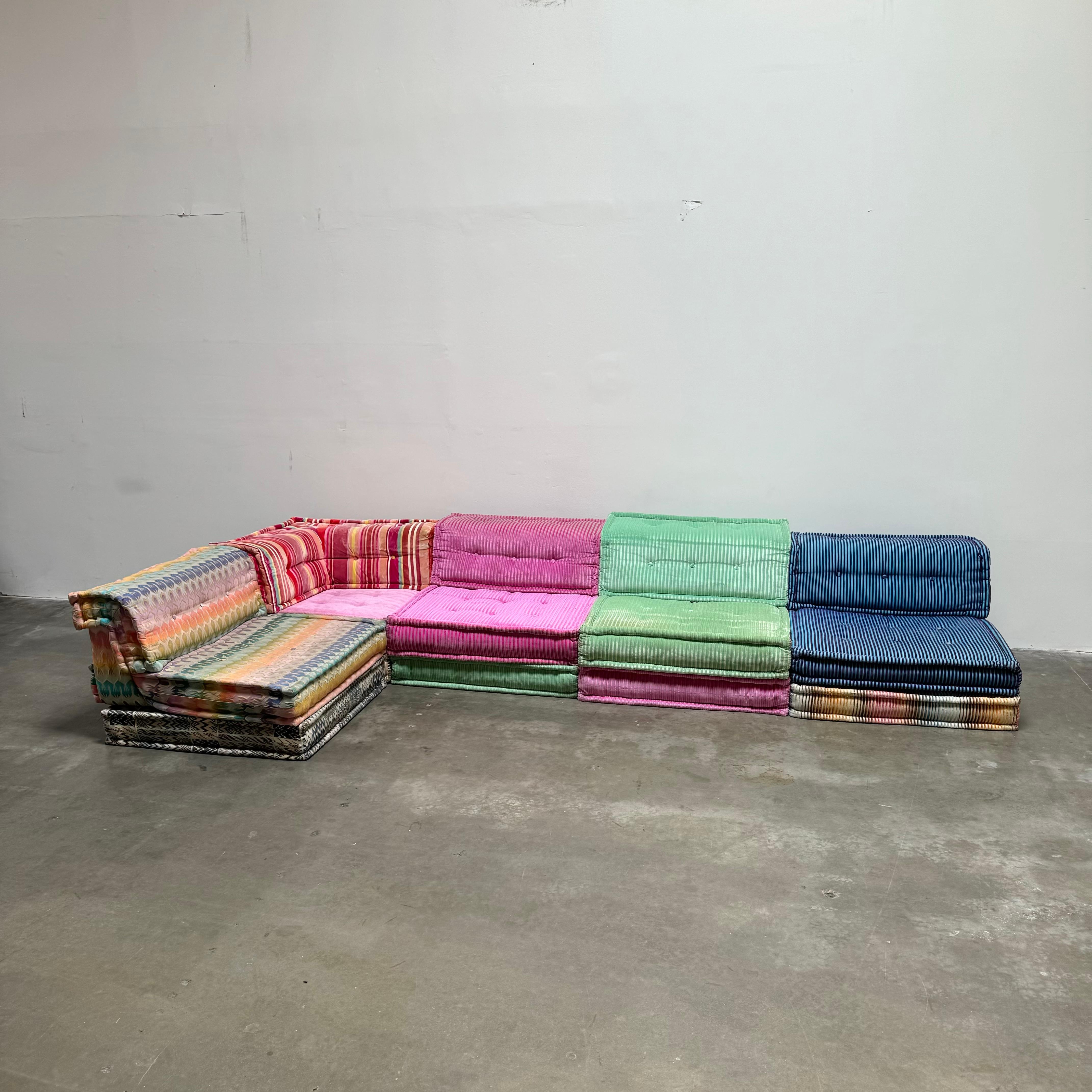 Mid-Century Modern Mah Jong 15-Piece Sofa by Hans Hopfer for Roche Bobois, France circa 2000