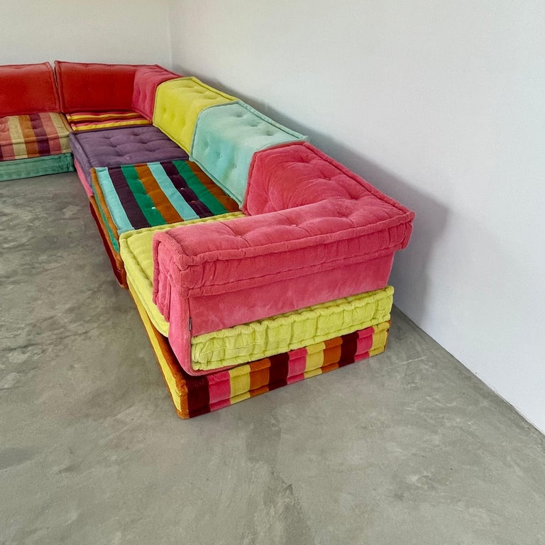 Mah Jong 21 Piece Sofa for Roche Bobois by Hans Hopfer, 1970s Italy For