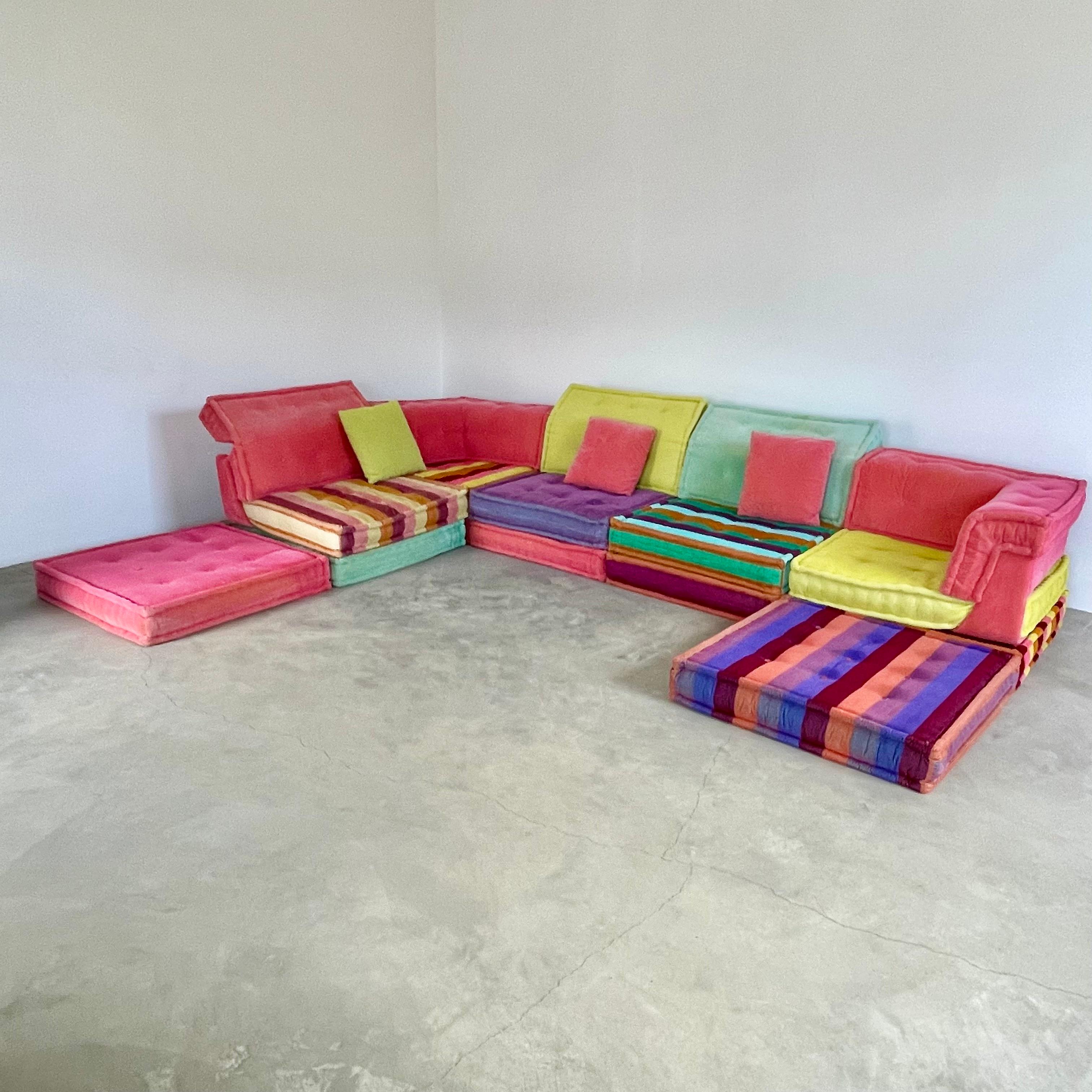 Mah Jong 21 Piece Sofa for Roche Bobois by Hans Hopfer, 1970s Italy For Sale 4