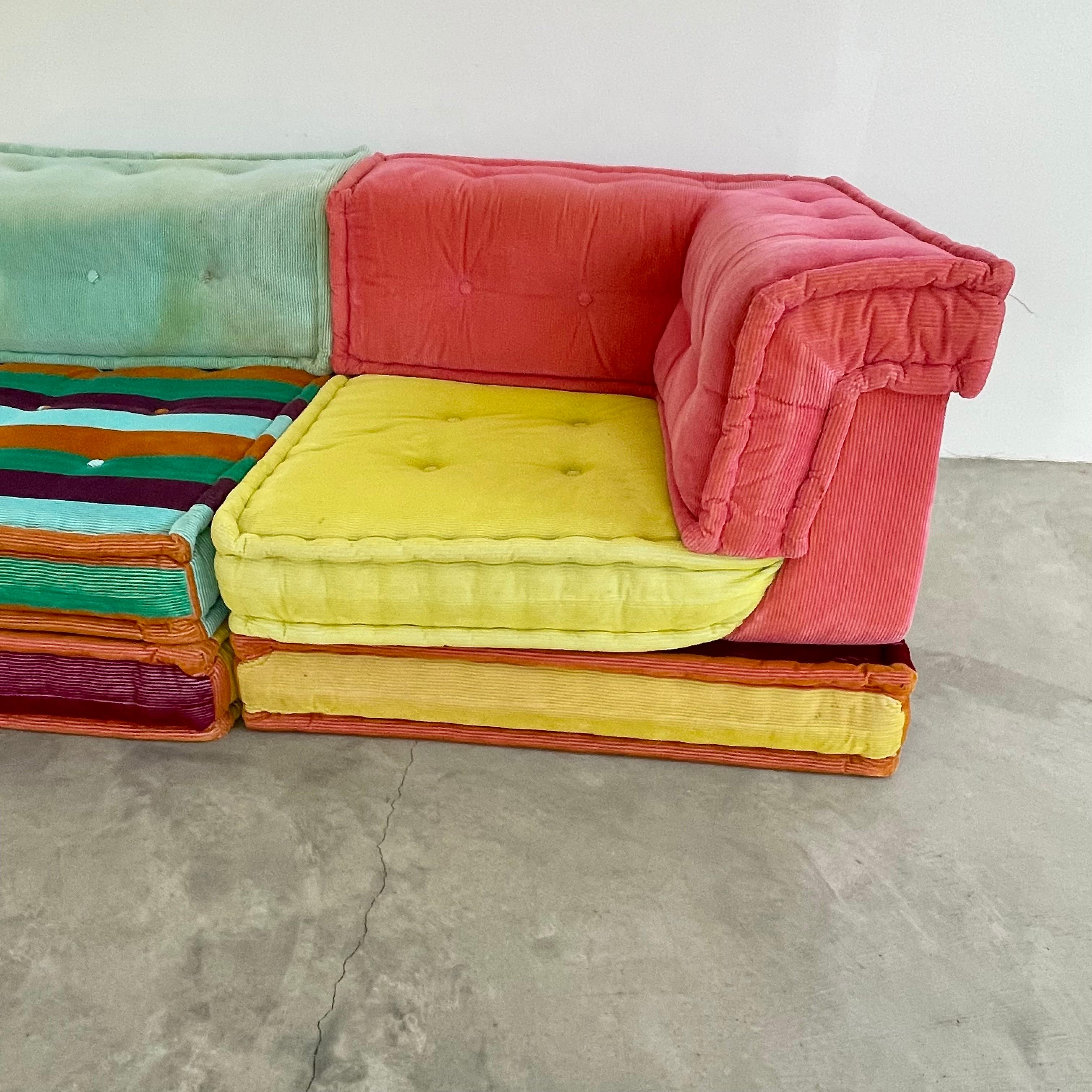 Mah Jong 21 Stück Sofa für Roche Bobois von Hans Hopfer, Italien, 1970er Jahre im Zustand „Gut“ im Angebot in Los Angeles, CA