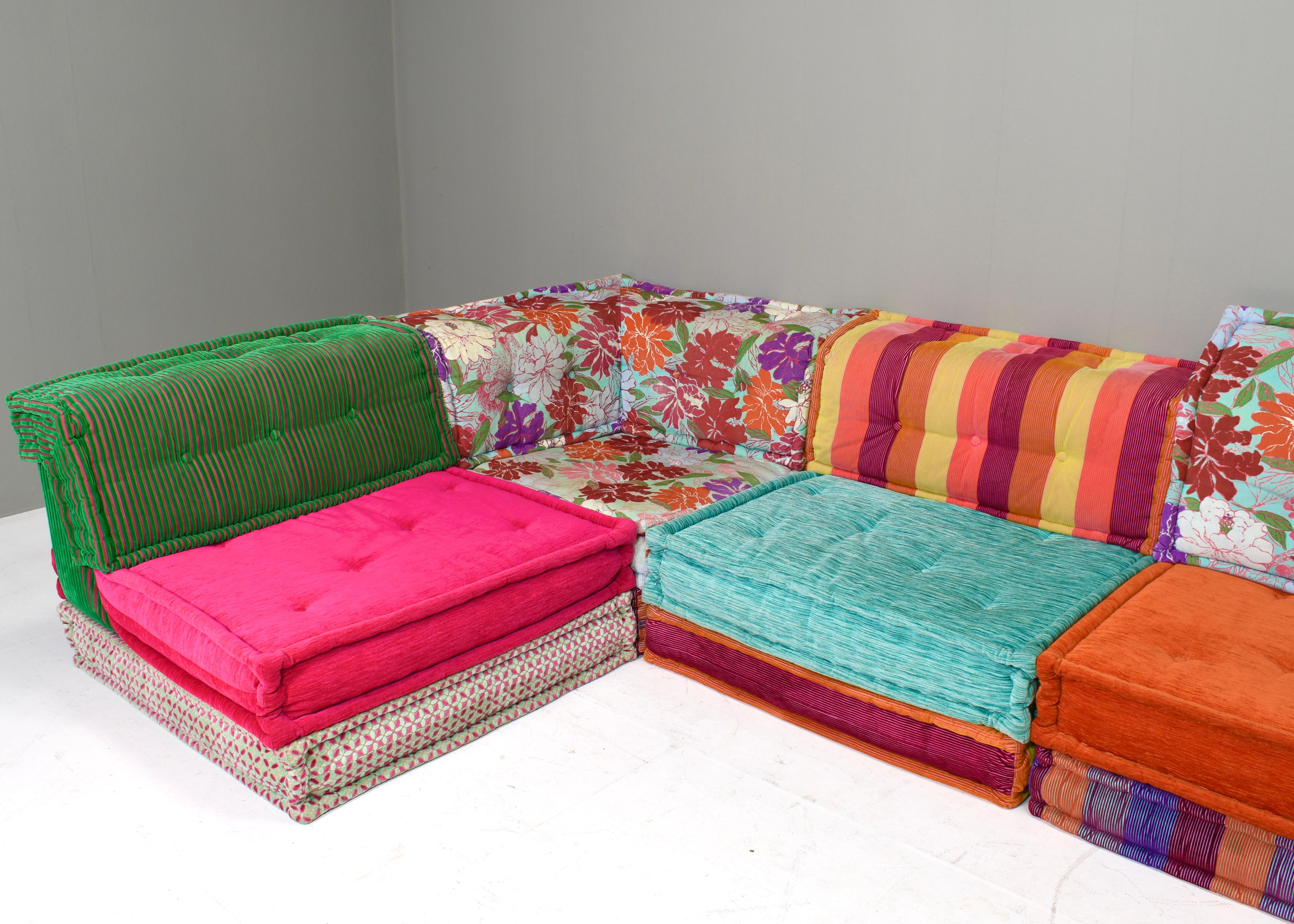 Fabric Mah Jong 18-piece sofa by Hans Hopfer for Roche Bobois, France – circa 1970