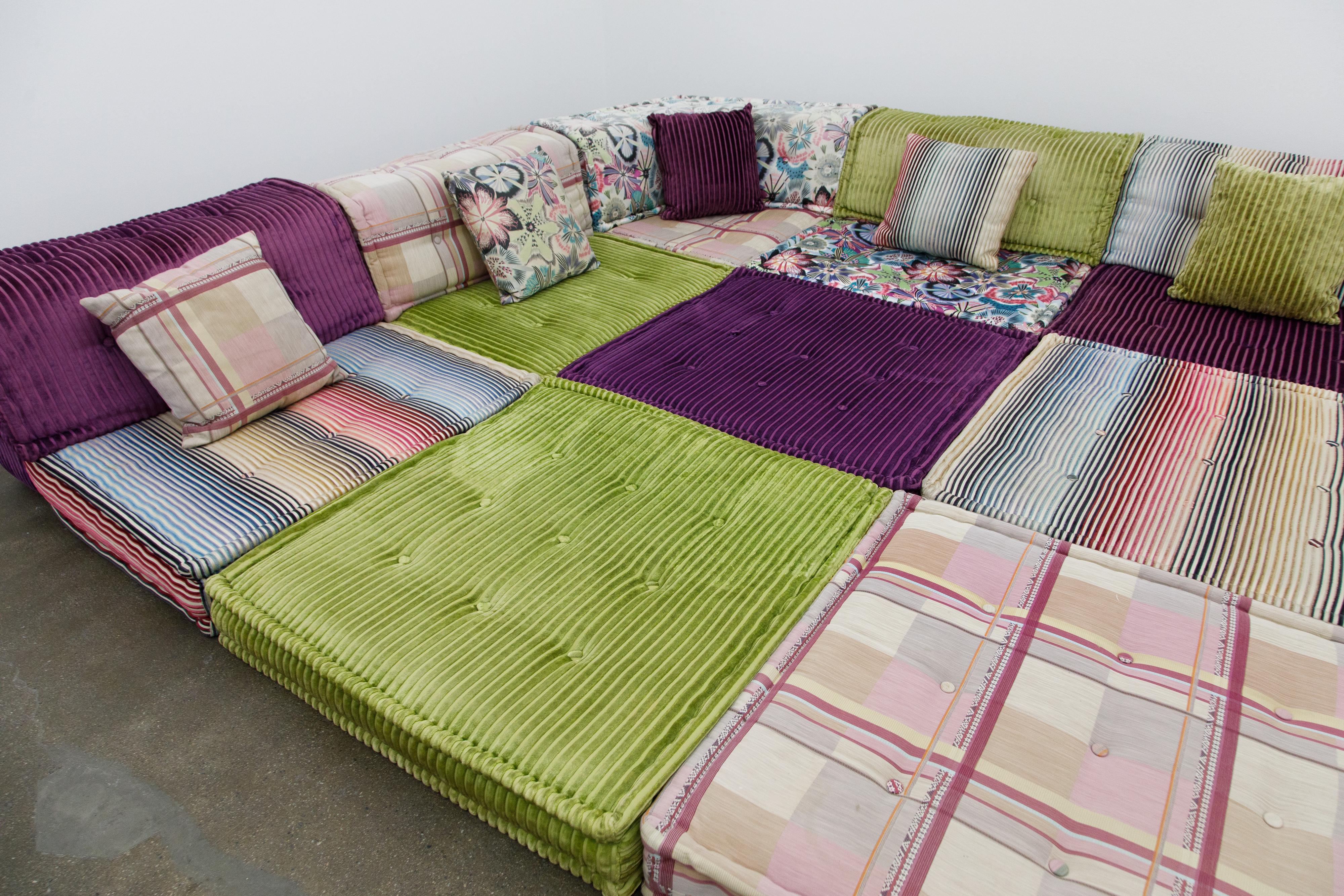 'Mah Jong' 20 Piece Living Room Set by Missoni for Roche Bobois France, Signed  11