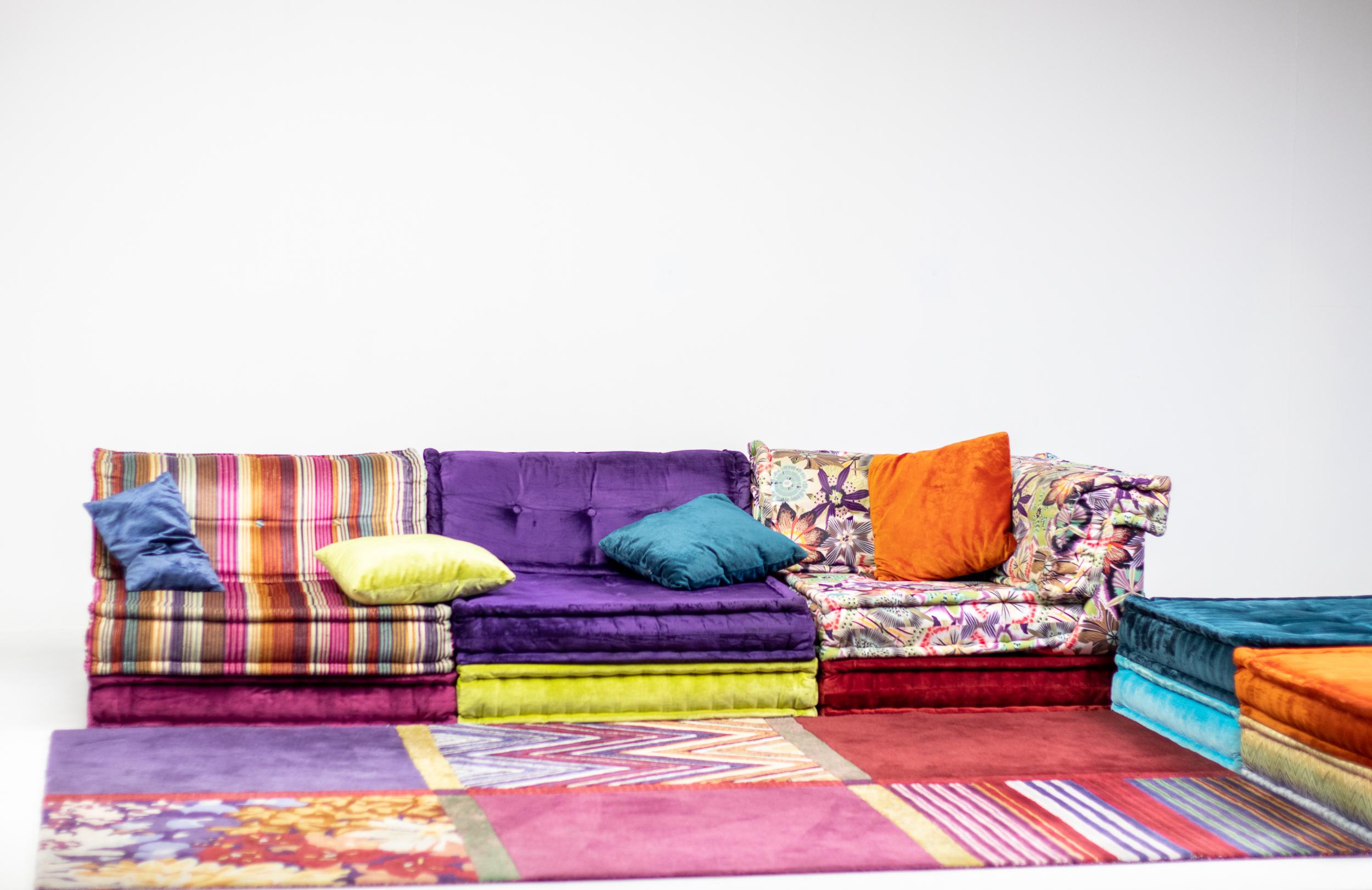 This large living room set is by Missoni for Roche Bobois, called the 