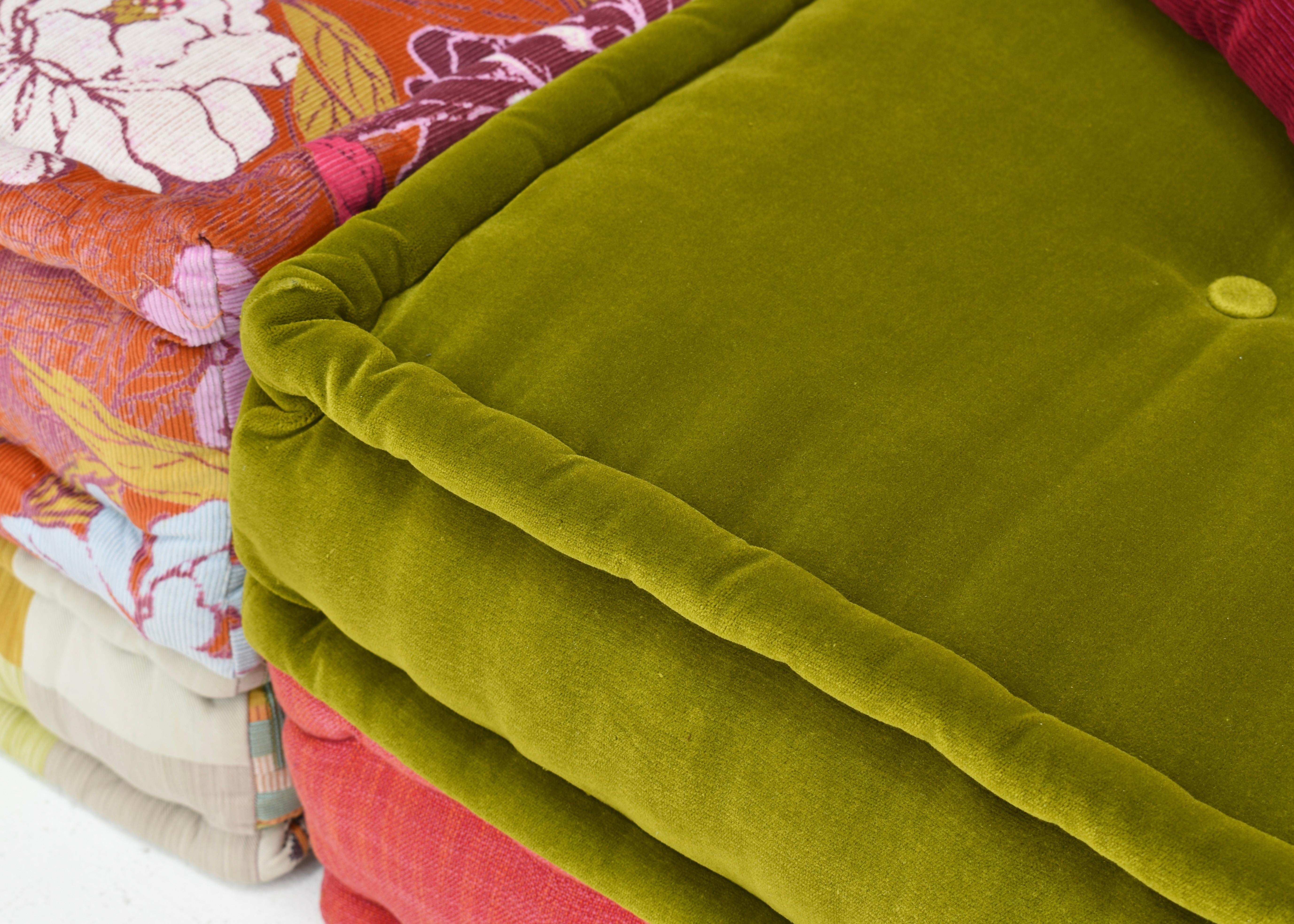 Mah Jong 33 piece sofa by Hans Hopfer in Missoni / Kenzo fabric for Roche Bobois en vente 13
