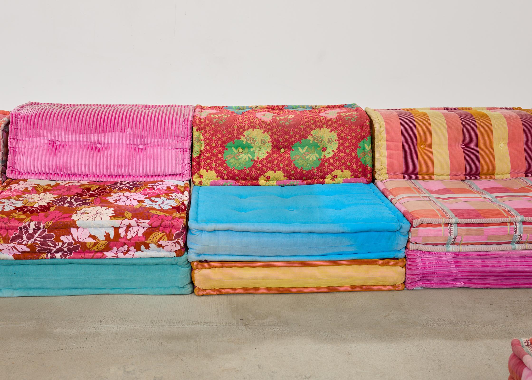 Français Mah Jong 34 Piece Kenzo Missoni Sofa de Hans Hopfer pour Roche Bobois en vente