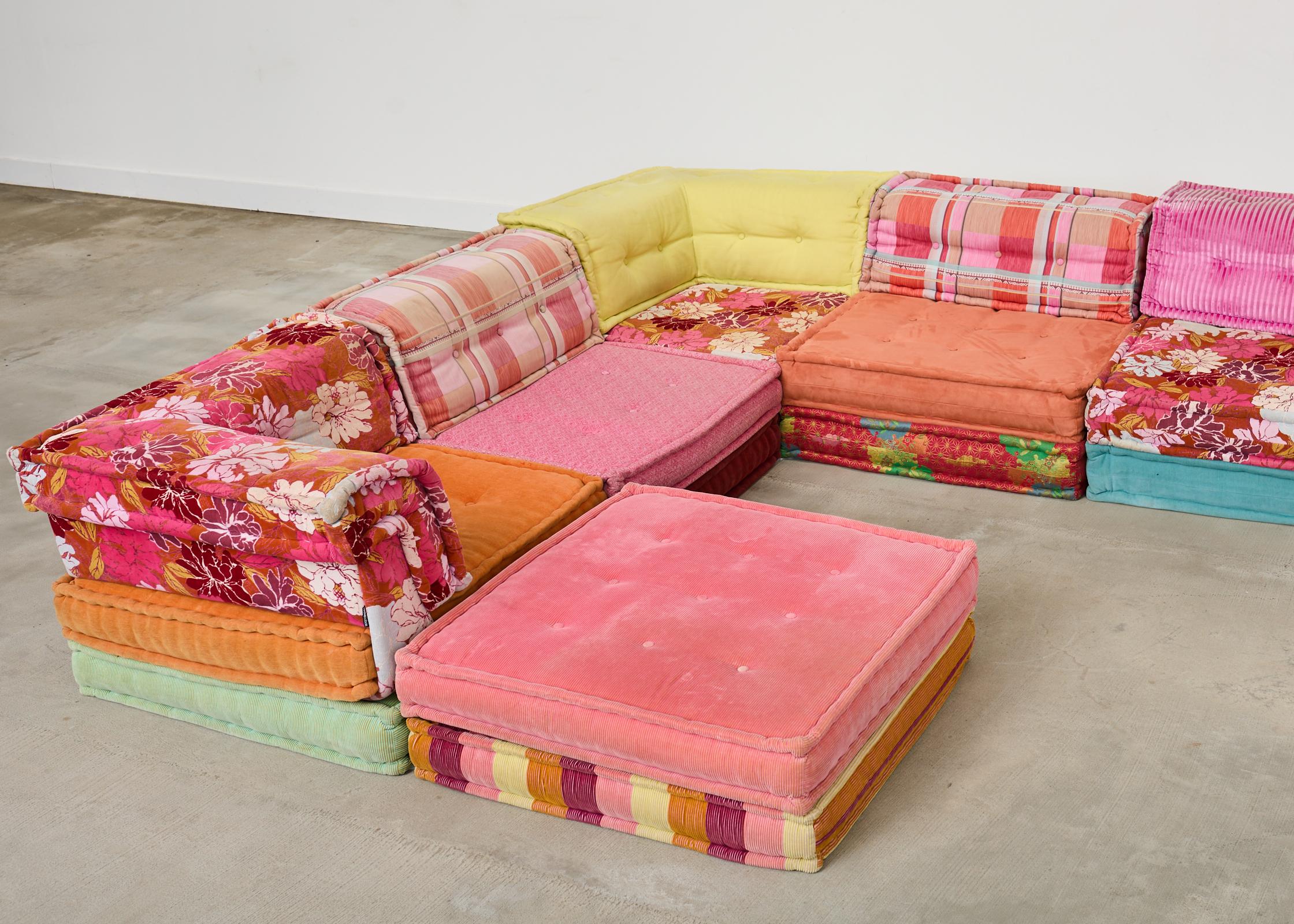 Mah Jong 34 Piece Kenzo Missoni Sofa de Hans Hopfer pour Roche Bobois Bon état - En vente à Rio Vista, CA