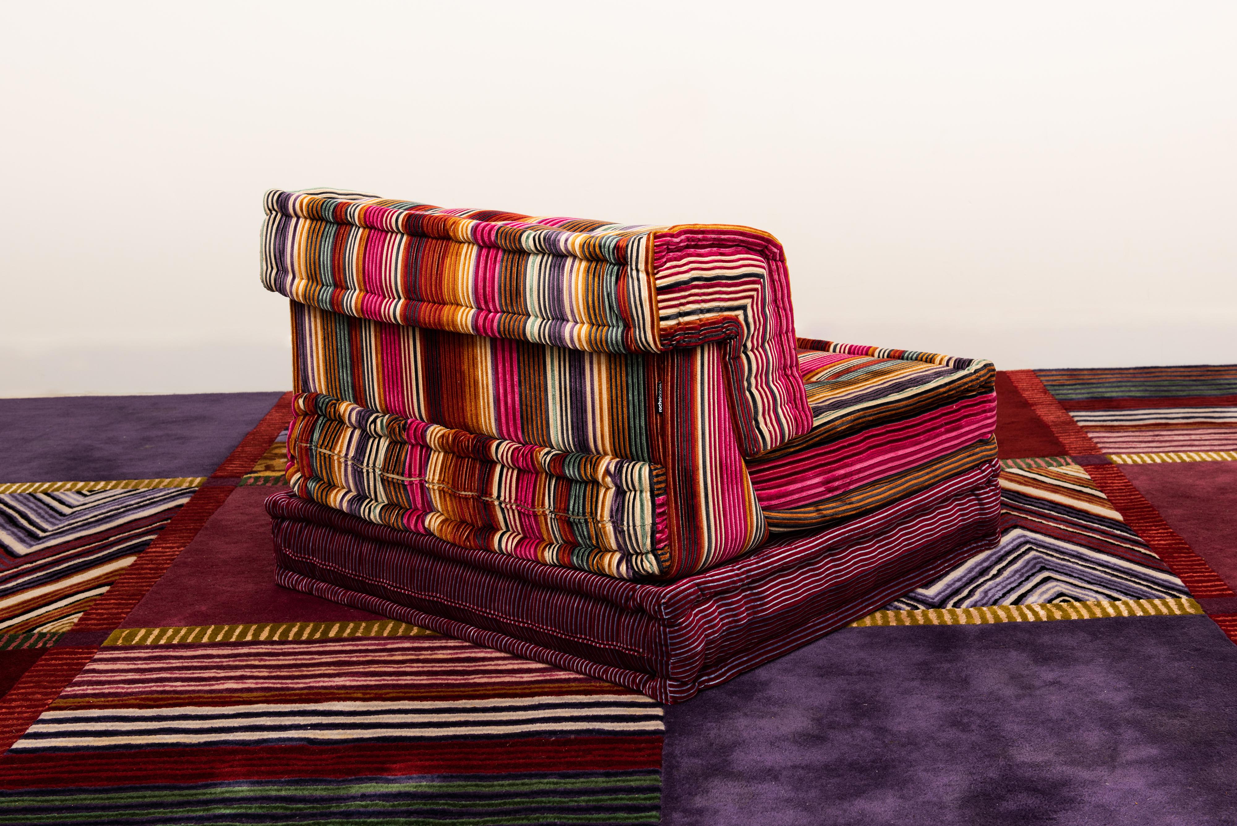 Fabric 'Mah Jong' 35 Piece Living Room Set by Missoni for Roche Bobois France, Signed