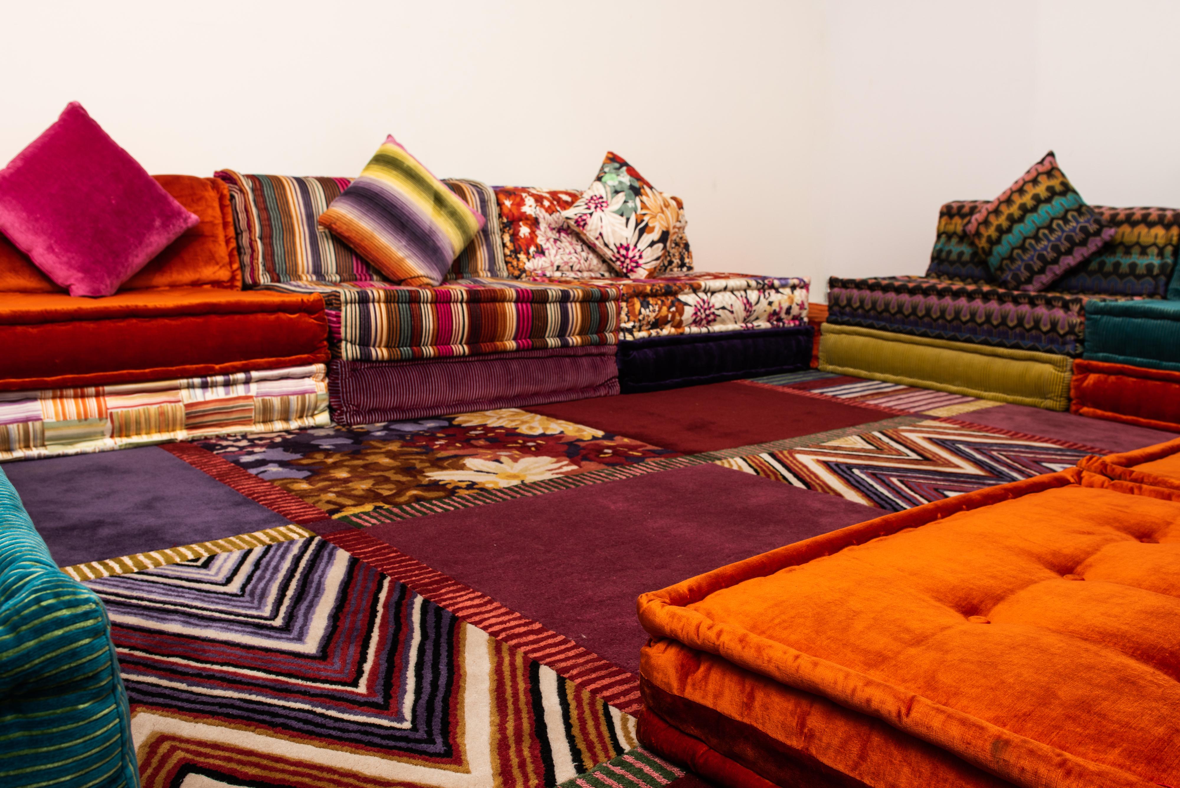 'Mah Jong' 35 Piece Living Room Set by Missoni for Roche Bobois France, Signed 10
