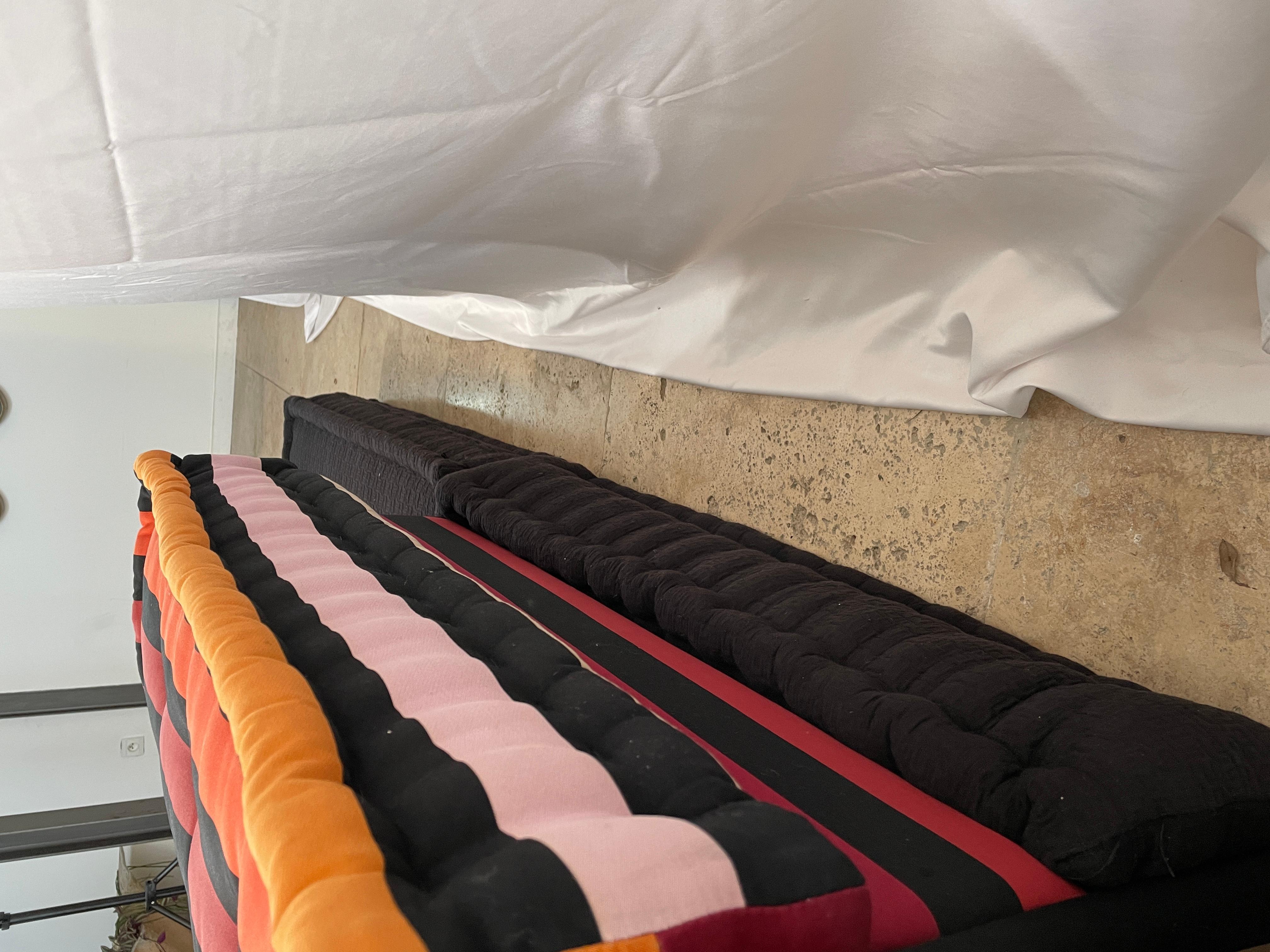 Fabric Mah-Jong 5 Piece Living Room Set by Sonia Rykiel for Roche Bobois, France
