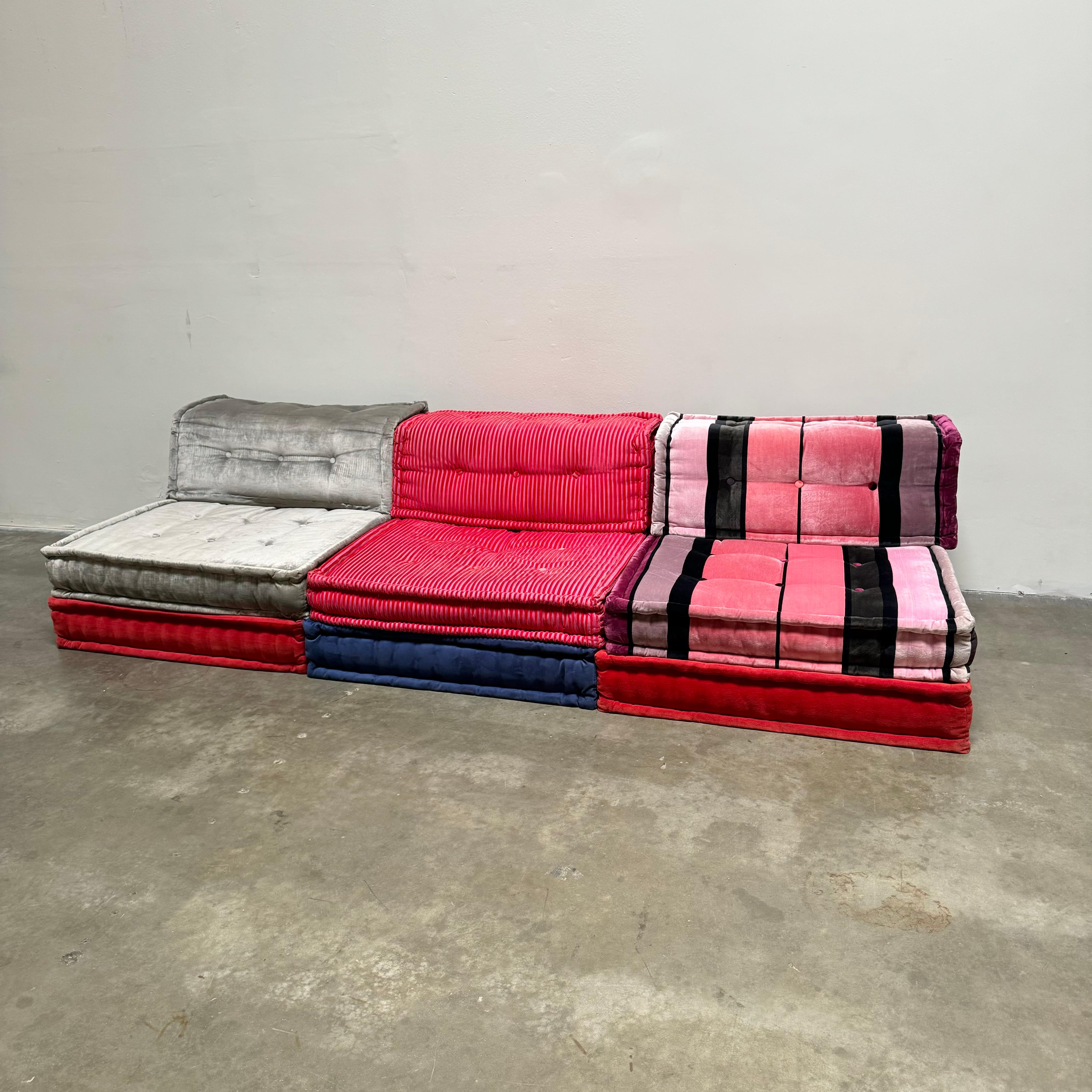 Sofá Mah Jong de 9 piezas de Hans Hopfer para Roche Bobois, Francia circa 2000 Moderno de mediados de siglo