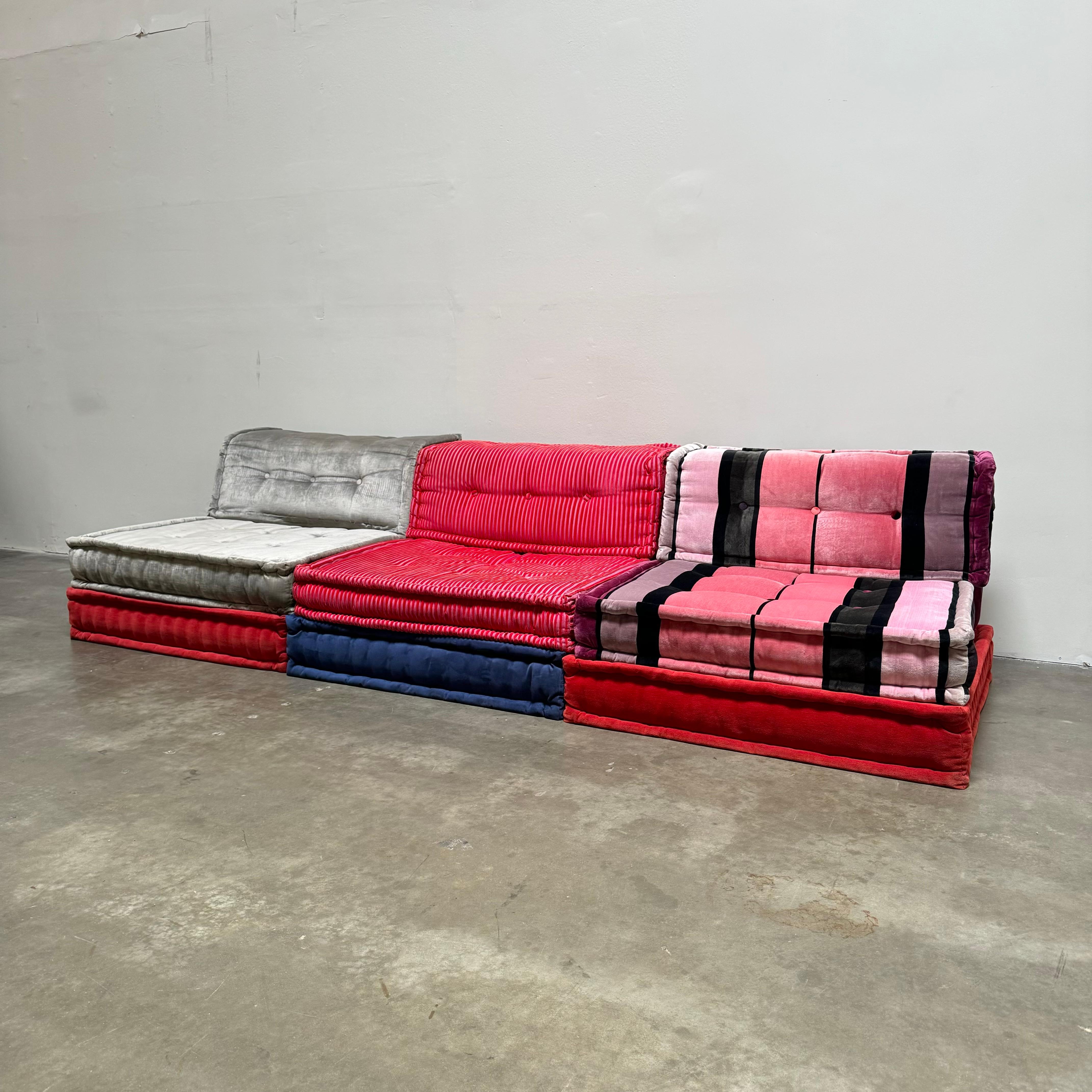 Sofá Mah Jong de 9 piezas de Hans Hopfer para Roche Bobois, Francia circa 2000 en Bueno Estado en Gardena, CA