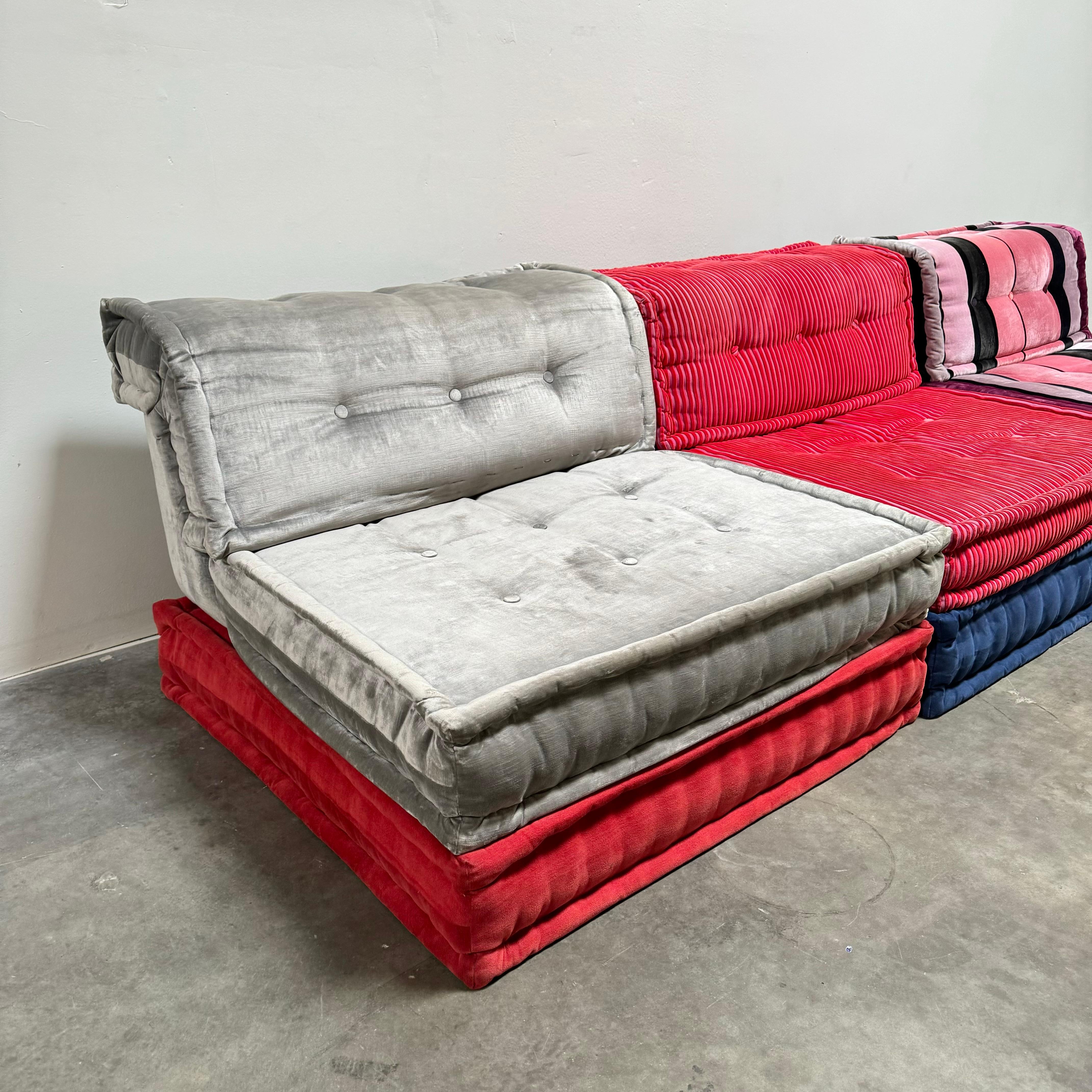 Sofá Mah Jong de 9 piezas de Hans Hopfer para Roche Bobois, Francia circa 2000 Tela