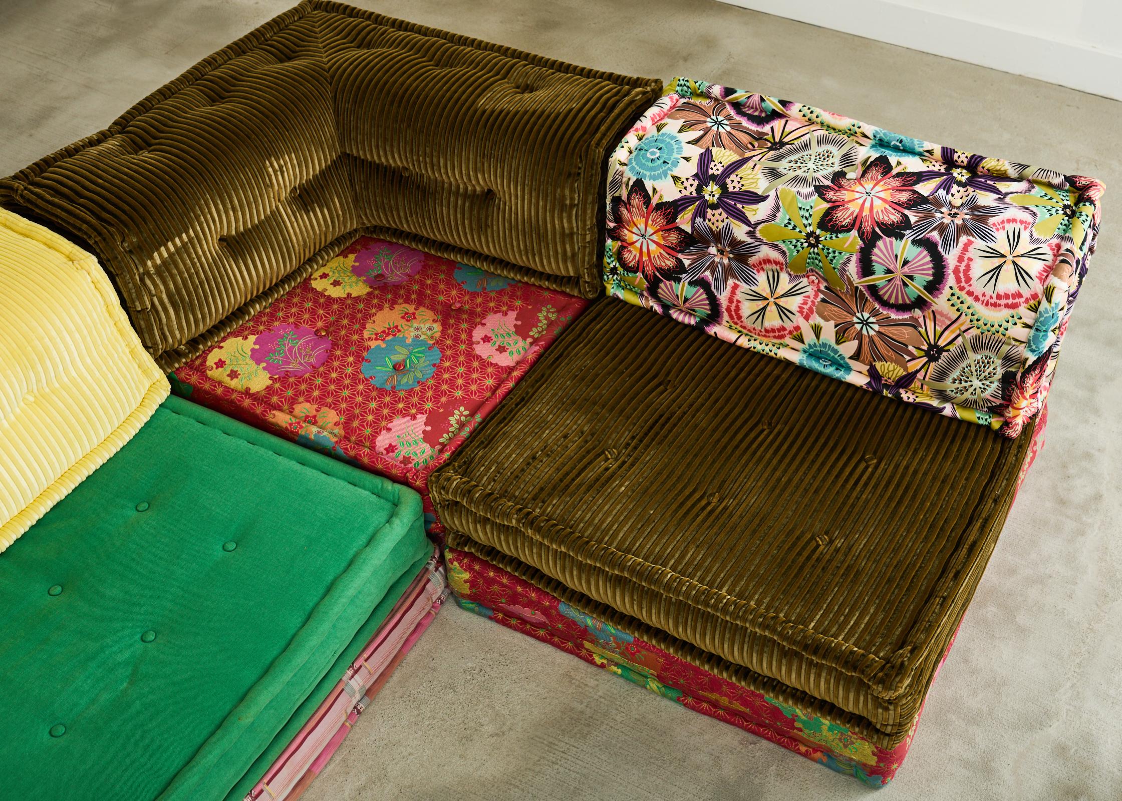 Mah Jong Hans Hopfer for Roche Bobois Kenzo Missoni 21 Piece Sofa 9