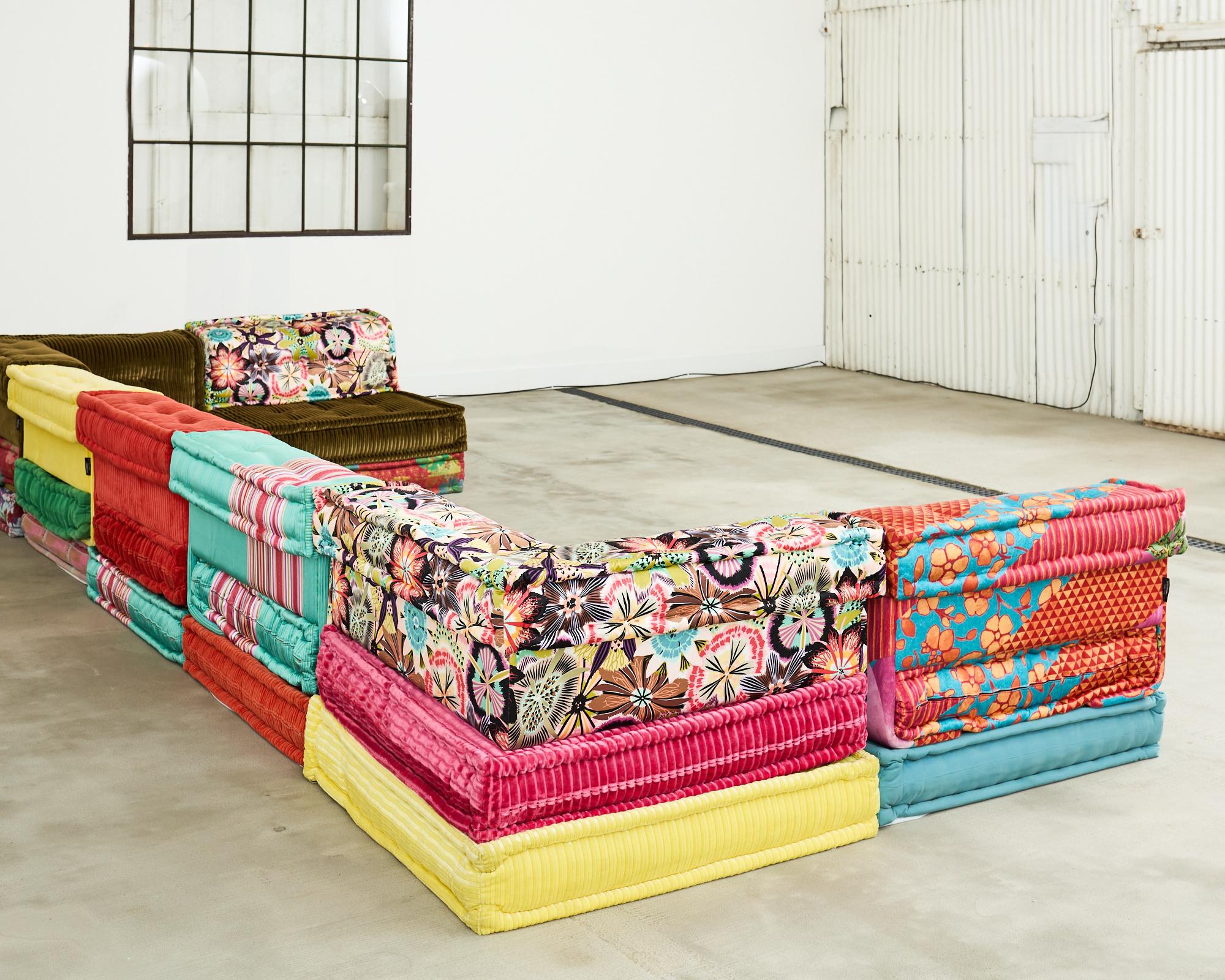 Mah Jong Hans Hopfer for Roche Bobois Kenzo Missoni 21 Piece Sofa 11