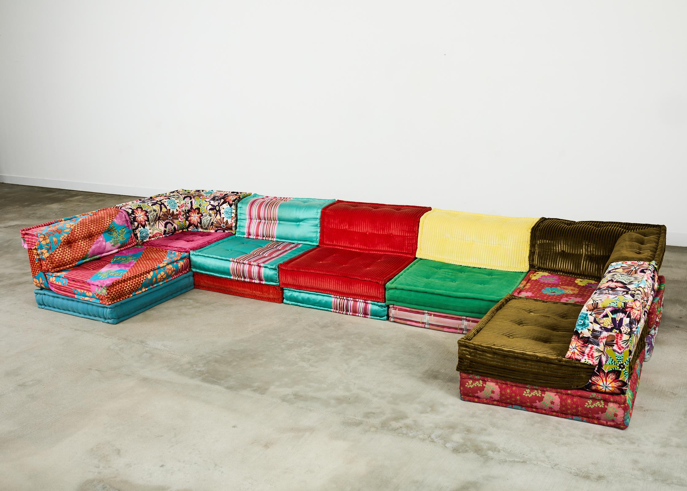 French Mah Jong Hans Hopfer for Roche Bobois Kenzo Missoni 21 Piece Sofa