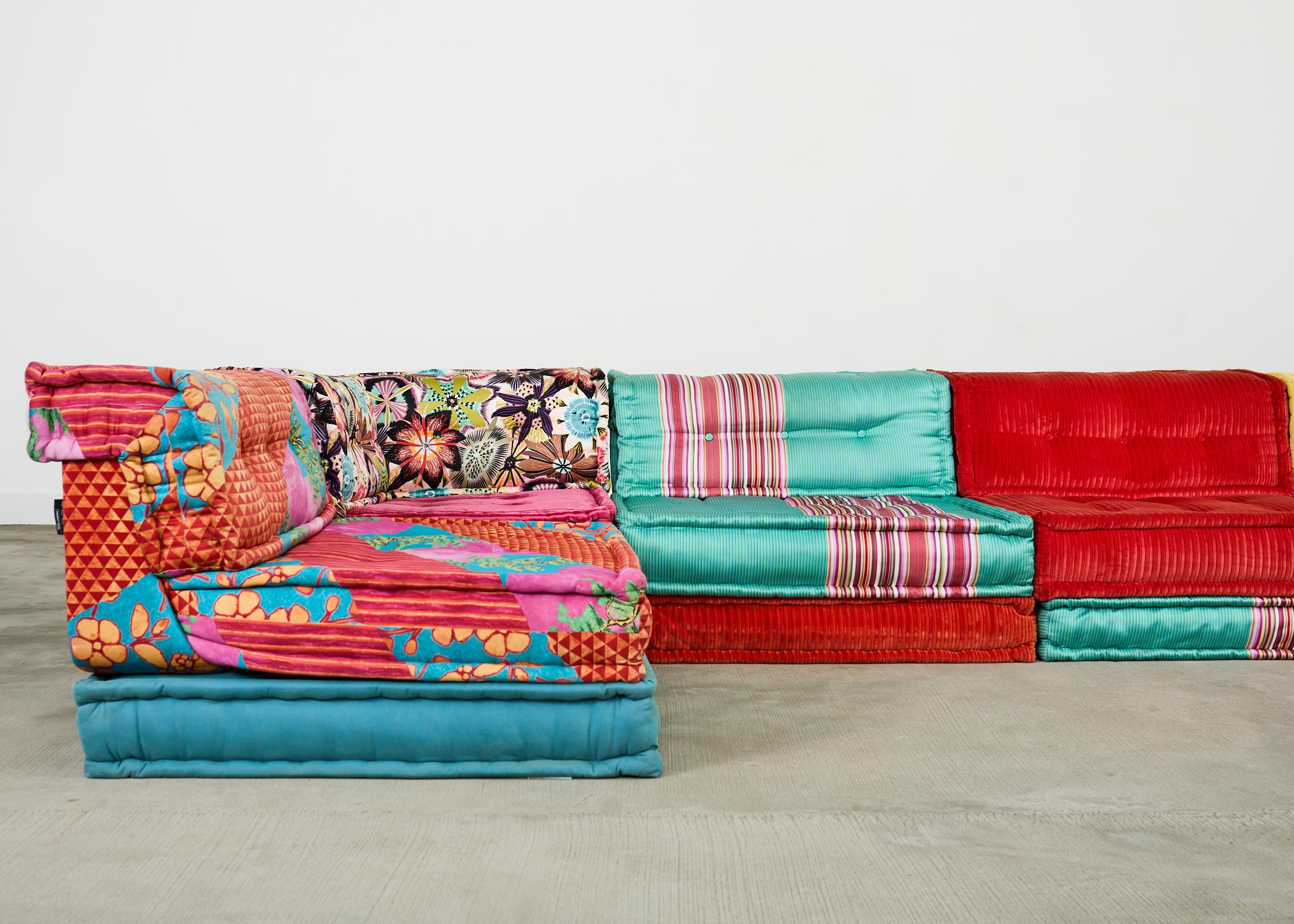Mah Jong Hans Hopfer for Roche Bobois Kenzo Missoni 21 Piece Sofa In Good Condition In Rio Vista, CA