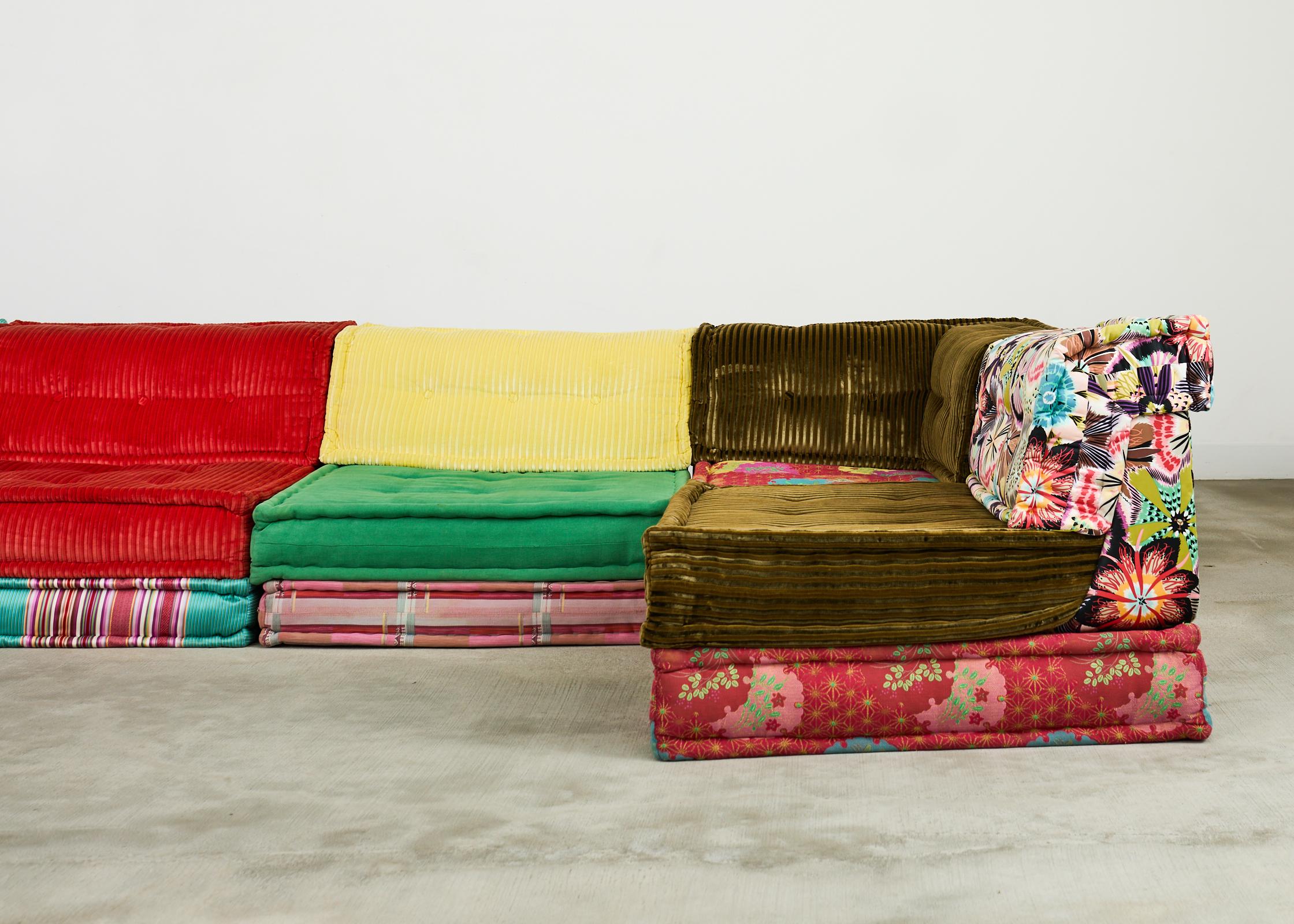 Fabric Mah Jong Hans Hopfer for Roche Bobois Kenzo Missoni 21 Piece Sofa
