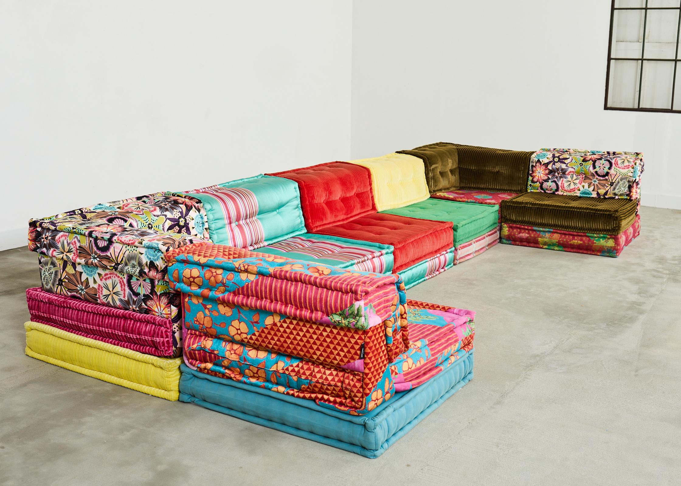 Mah Jong Hans Hopfer for Roche Bobois Kenzo Missoni 21 Piece Sofa 1