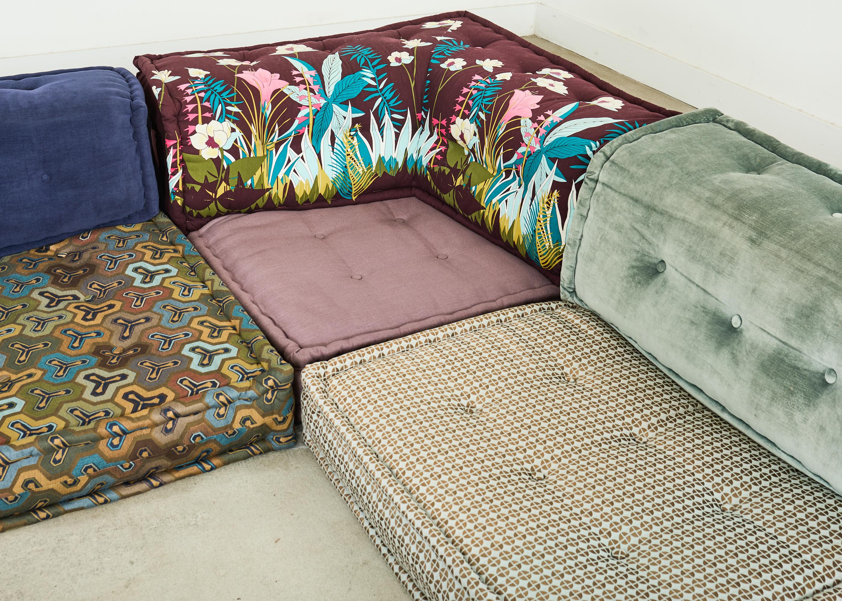 Mah Jong Kenzo Missoni Sofá seccional Hans Hopfer para Roche Bobois 2015 en venta 5