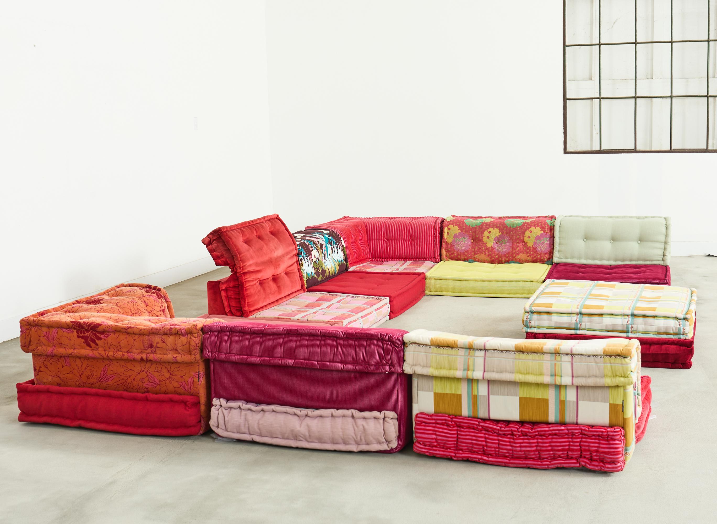 Mah Jong Kenzo Missoni Sectional Sofa Hans Hopfer for Roche Bobois 2015 (Moderne der Mitte des Jahrhunderts) im Angebot