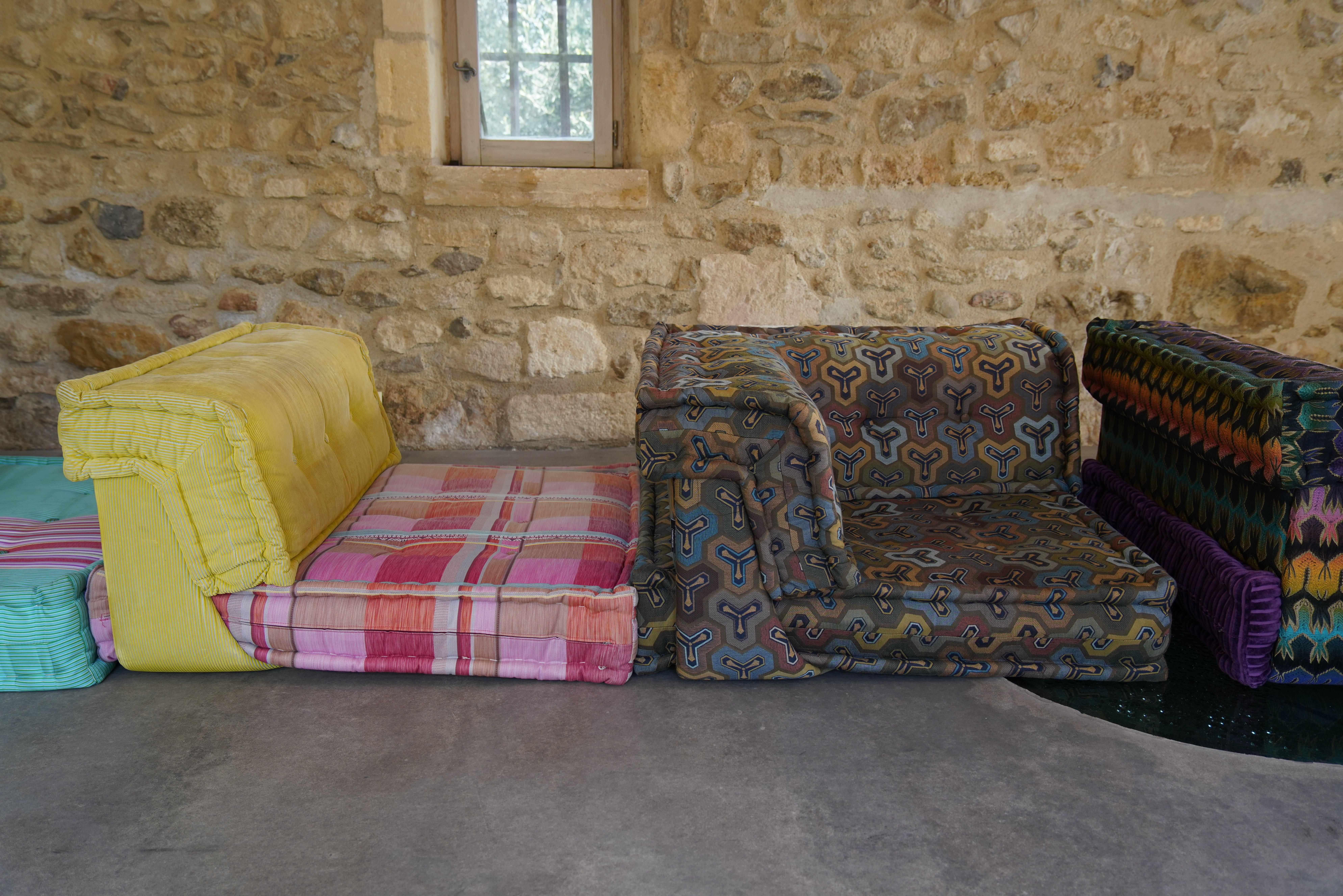 Mah Jong Velvet Kenzo Modular Sofa by Hans Hopfer for Roche Bobois, Italy 2018 In Good Condition In Malibu, US