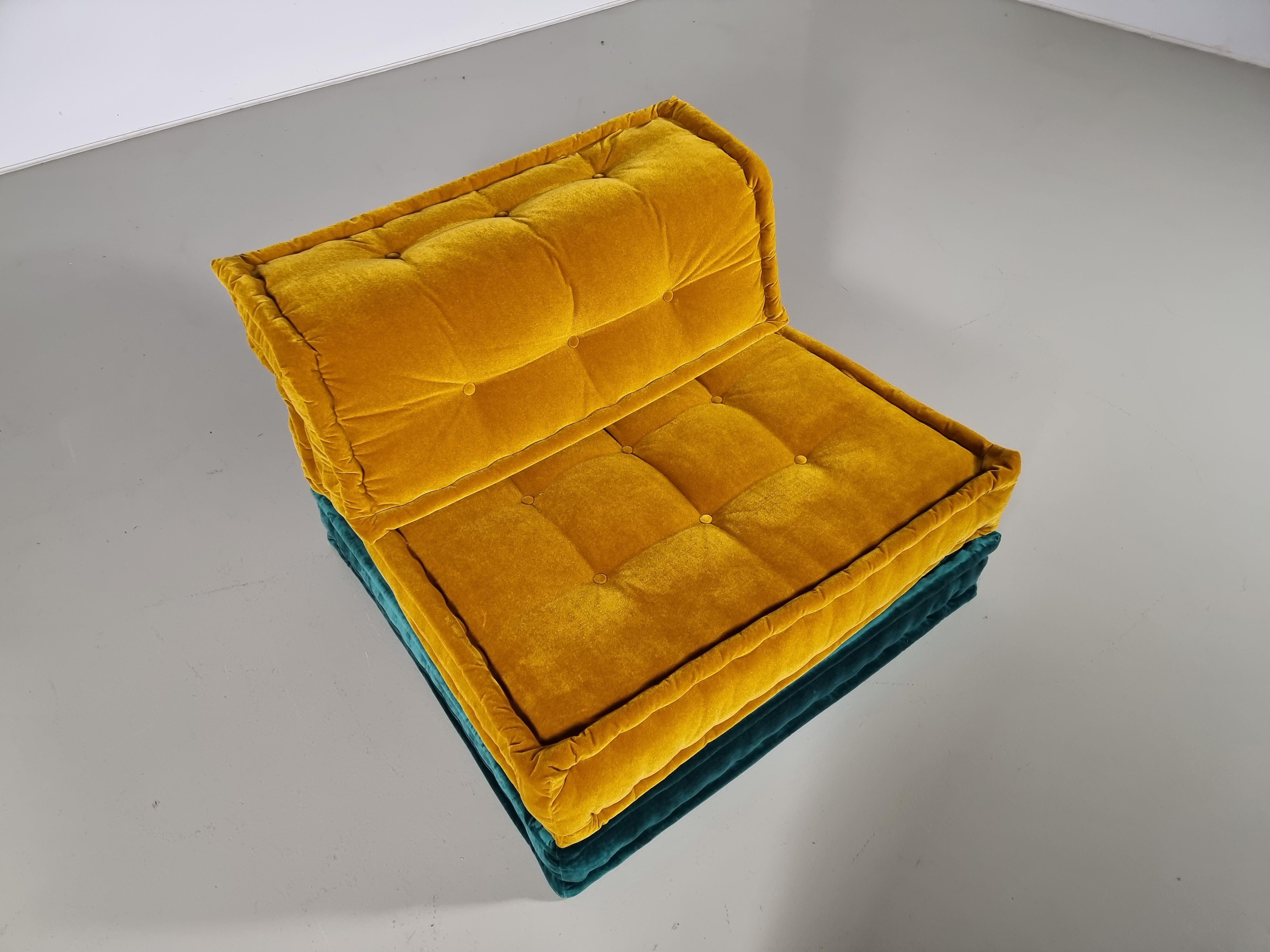 Mah-Jong Lounge Chair by Hans Hopfer for Roche Bobois, France In Good Condition In amstelveen, NL
