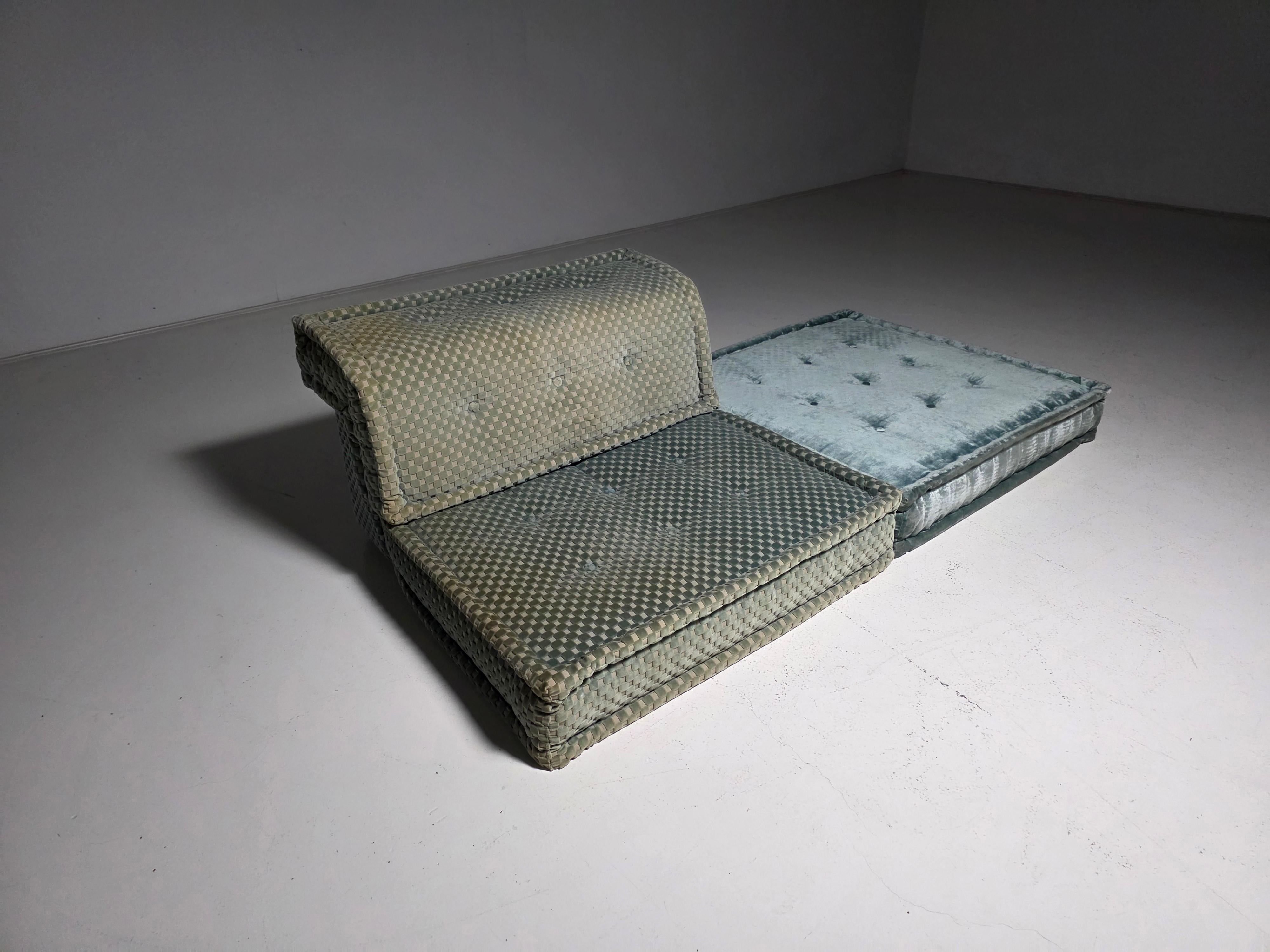 Mah Jong Sessel aus Missooni Stoff, Roche Bobois (Moderne der Mitte des Jahrhunderts) im Angebot