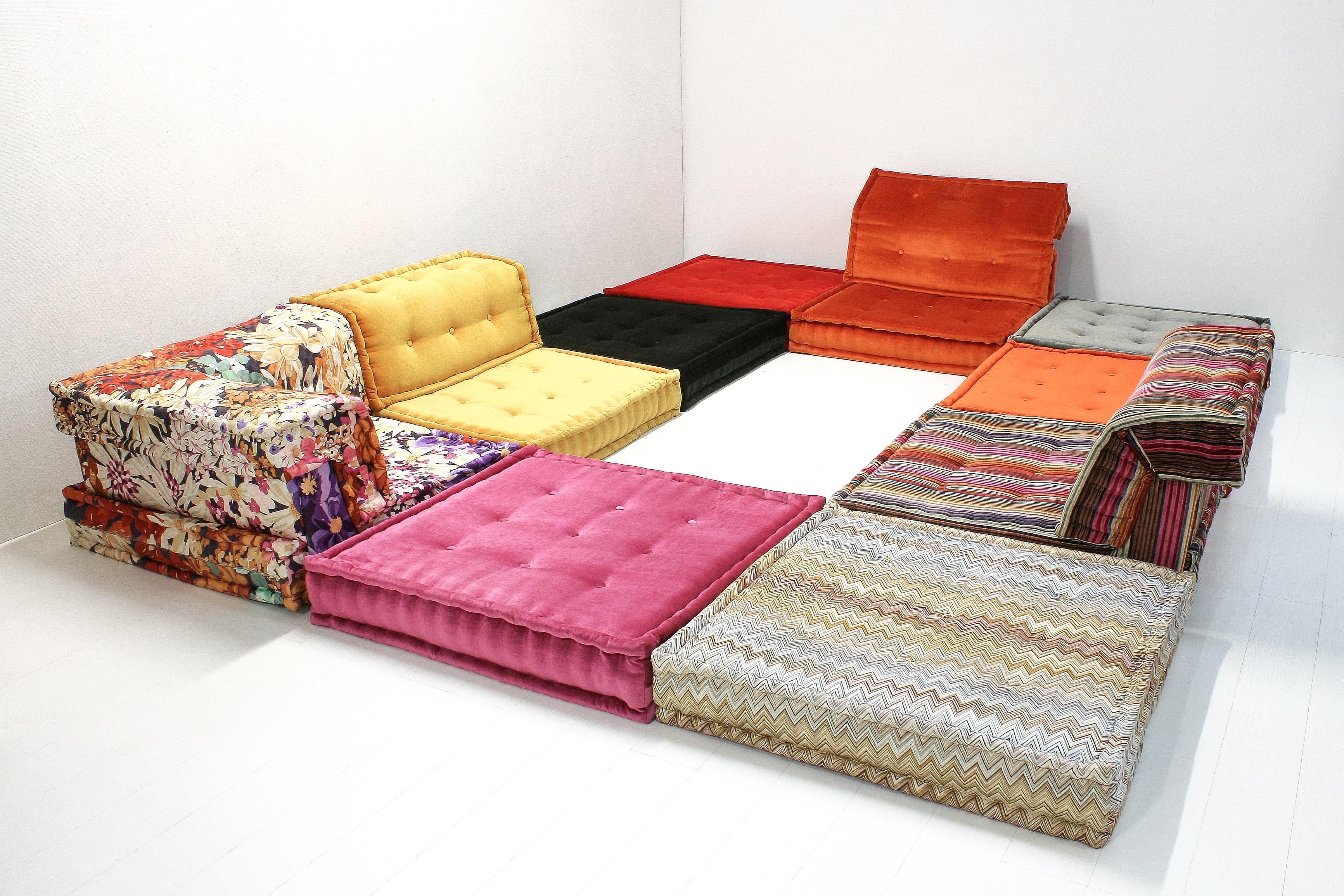 Quilted Mah Jong Modular Landscape Lounge Sofa by Hans Hopfer & Missoni for Roche Bobois