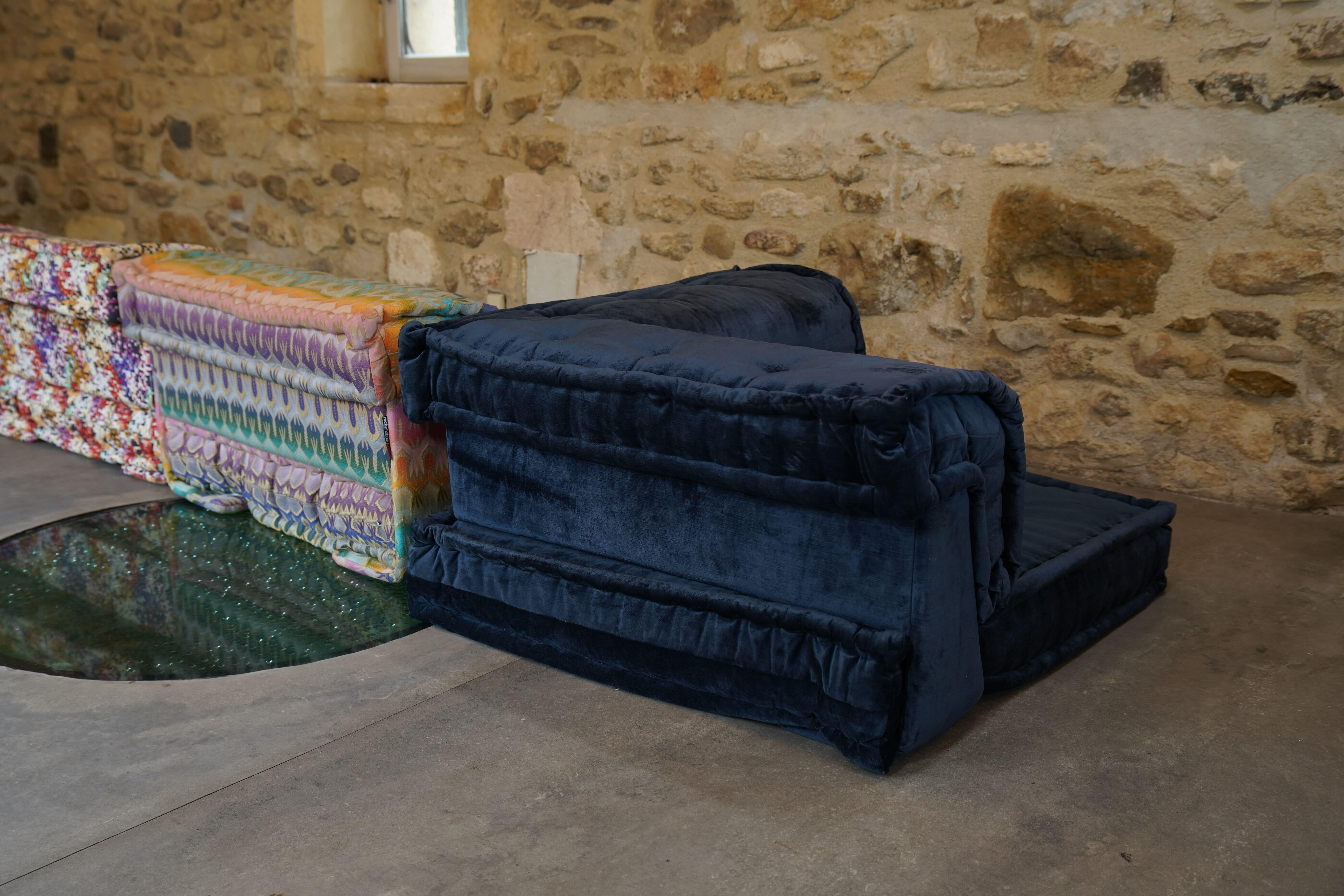 Hand-Crafted Mah Jong Composition Missoni Sofa by Hans Hopfer for Roche Bobois, Italy 2019