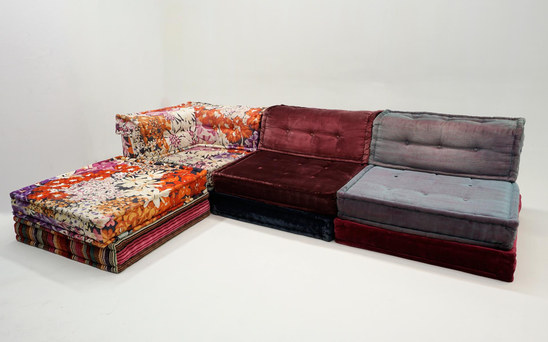Sofá modular Mah Jong de Hans Hopfer para Roche Bobois. Tejido Missoni & Kenzo Moderno de mediados de siglo en venta