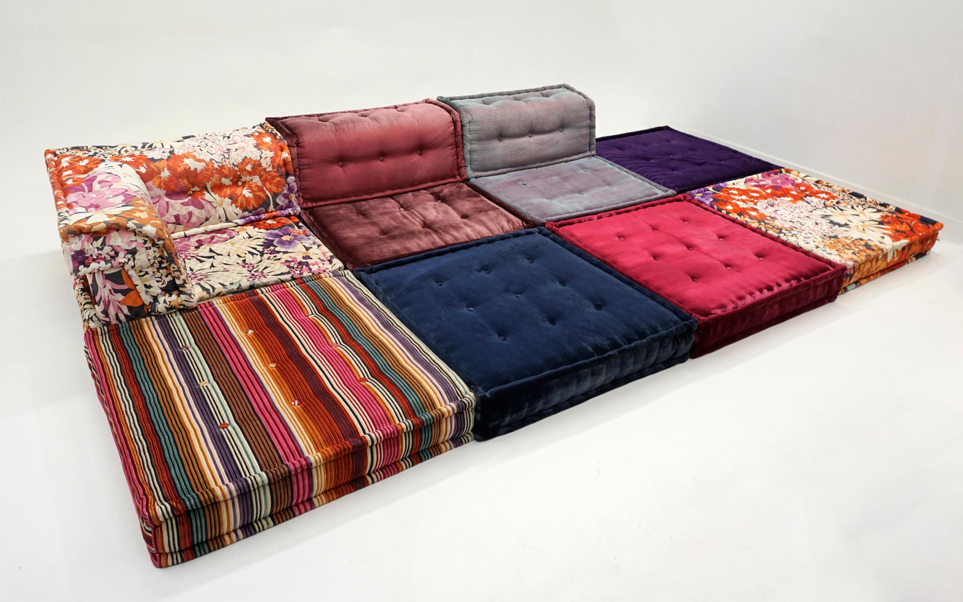 Sofá modular Mah Jong de Hans Hopfer para Roche Bobois. Tejido Missoni & Kenzo en Bueno estado para la venta en Kansas City, MO