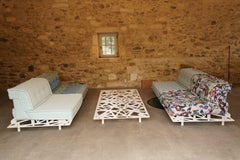 Mah Jong Outdoor Sofa with Table In Missoni Fabric by Roche Bobois, France 2020