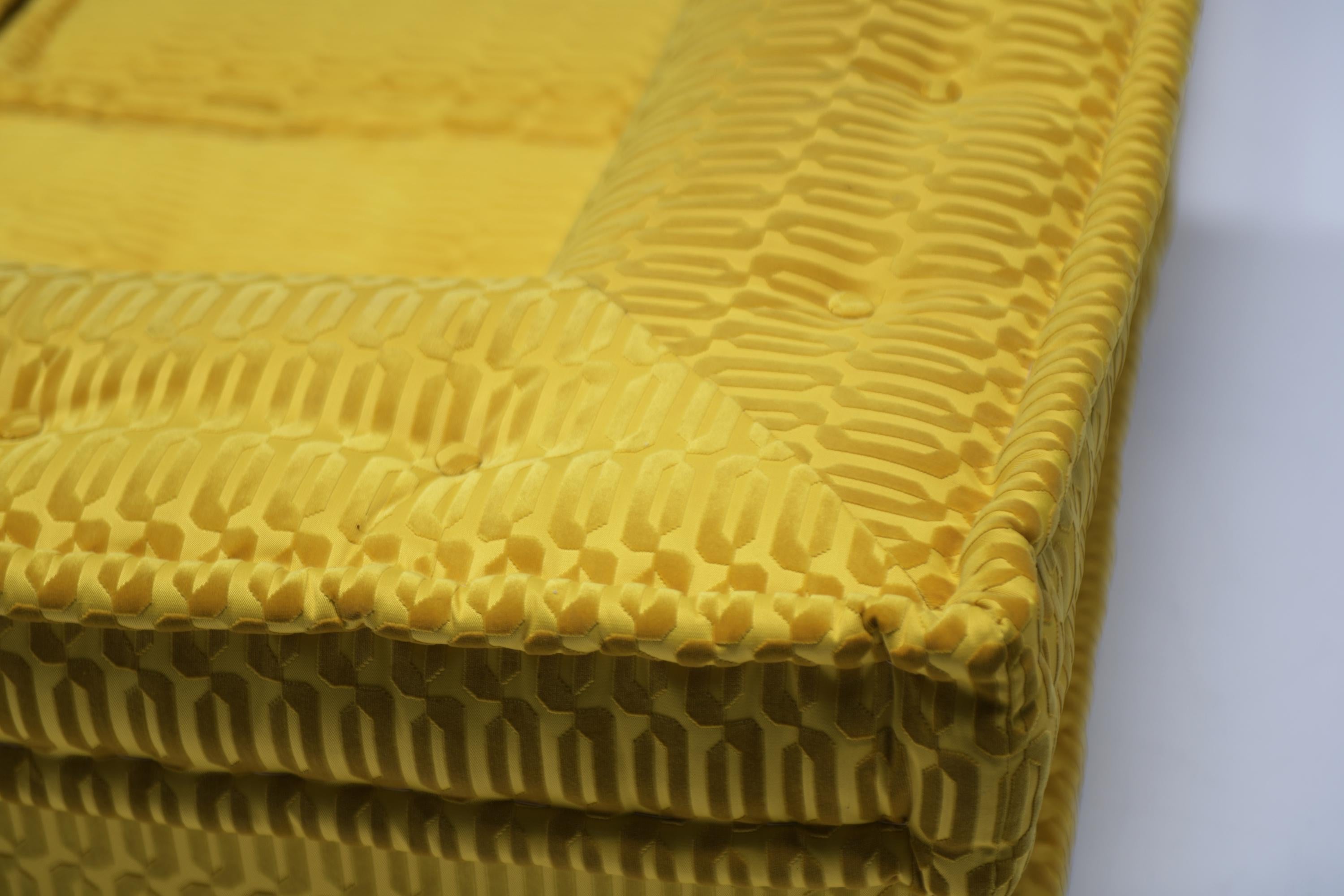 Mah Jong Private modular sofa in gold by Hans Hopfer for Roche Bobois France For Sale 5